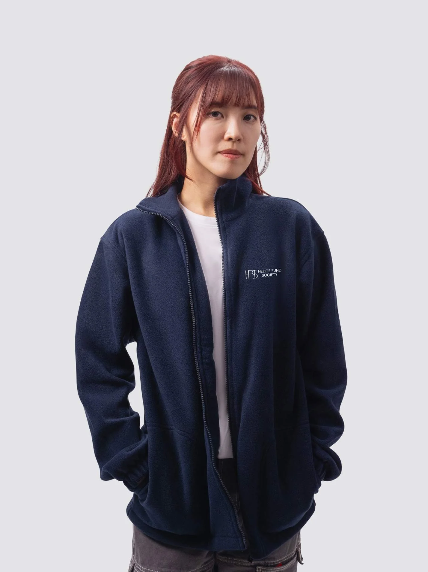UCL Hedge Fund Society Unisex Polar Full Zip Fleece - Image 5