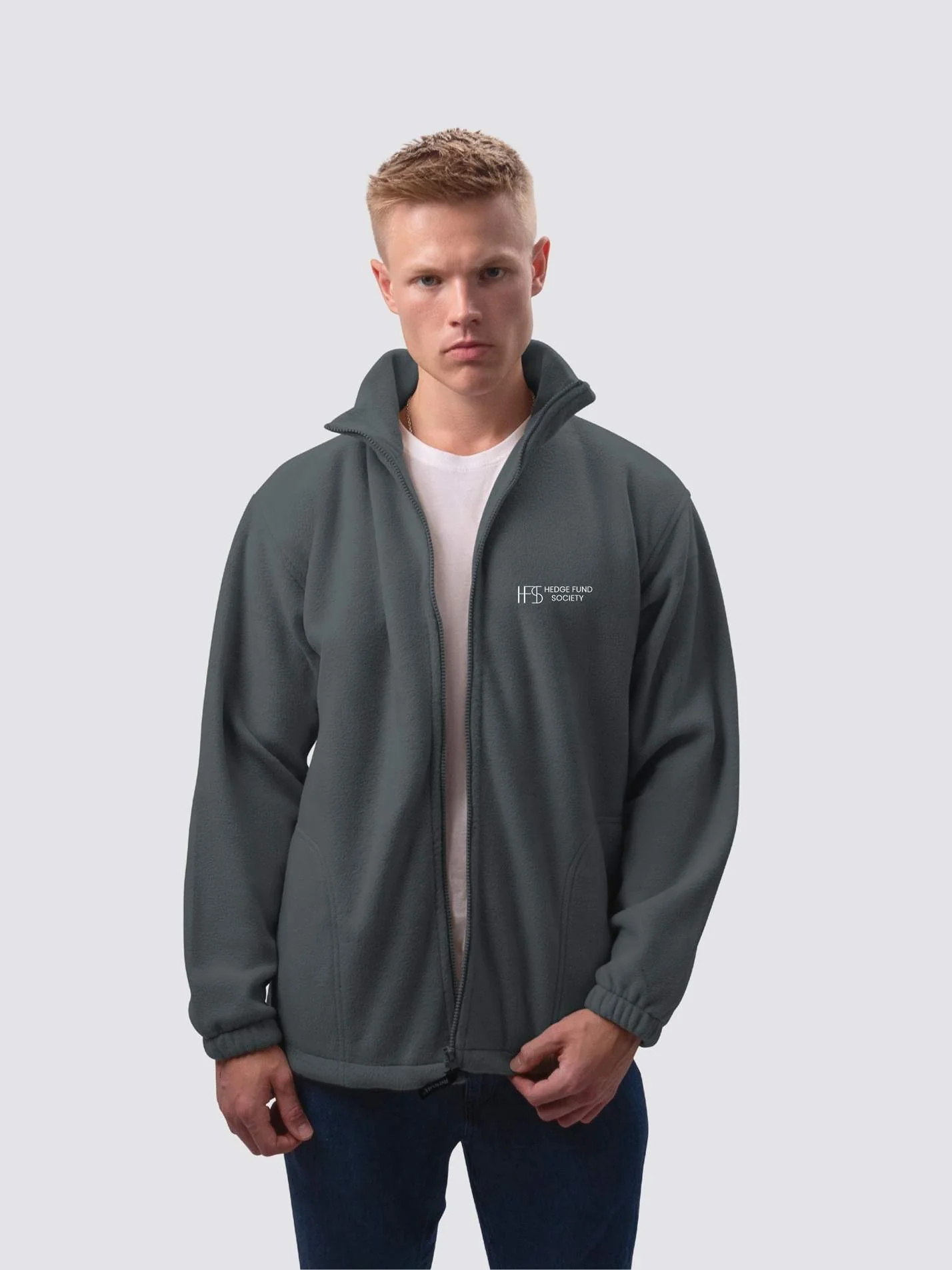 UCL Hedge Fund Society Unisex Polar Full Zip Fleece - Image 9