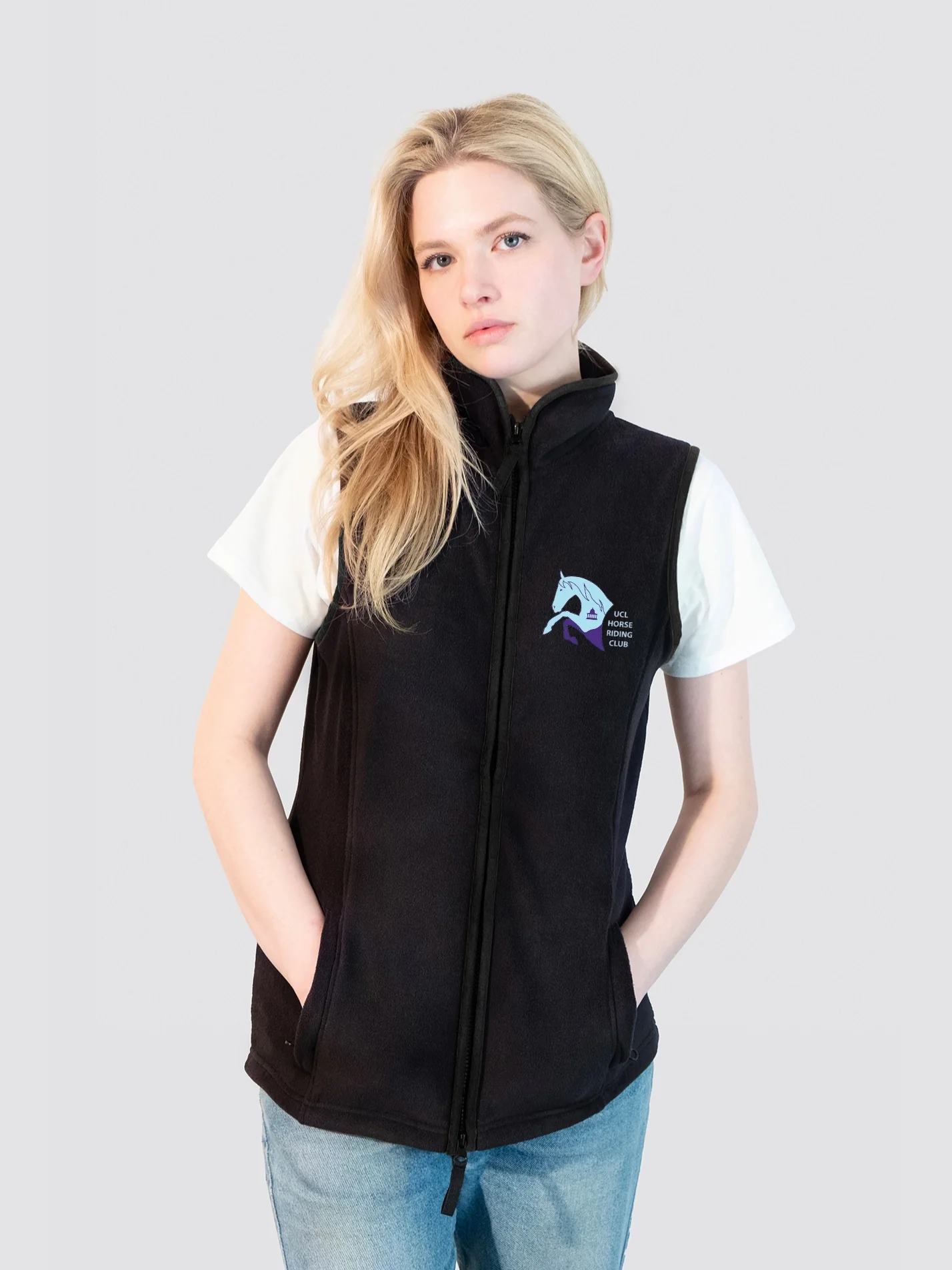 UCL Horseriding Ladies Heritage Gilet Fleece - Image 5
