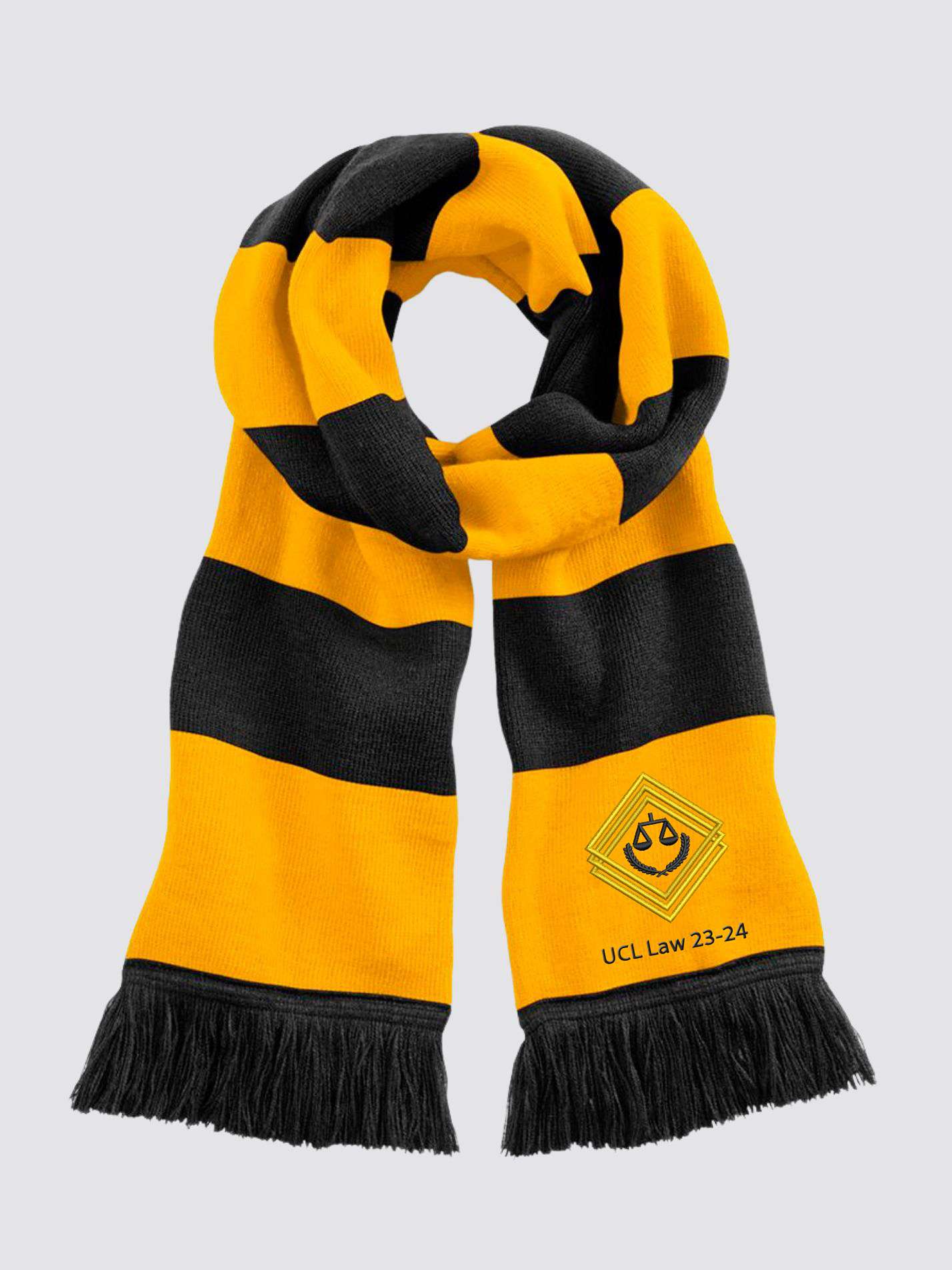 UCL Graduate Law Striped Scarf