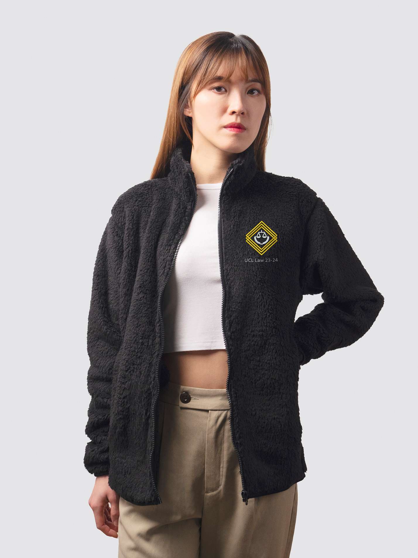 UCL Graduate Law Unisex Sherpa Fleece Zipped Jacket