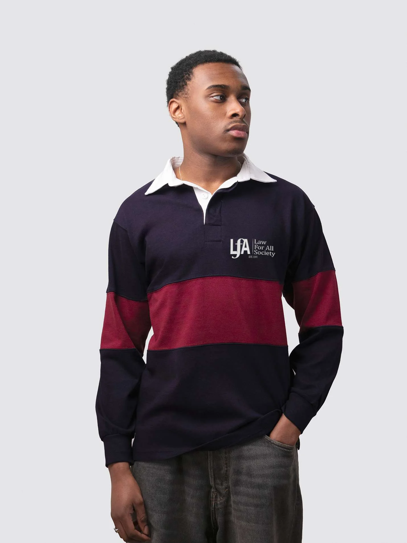 UCL Law for All Society Unisex Panelled Rugby Shirt