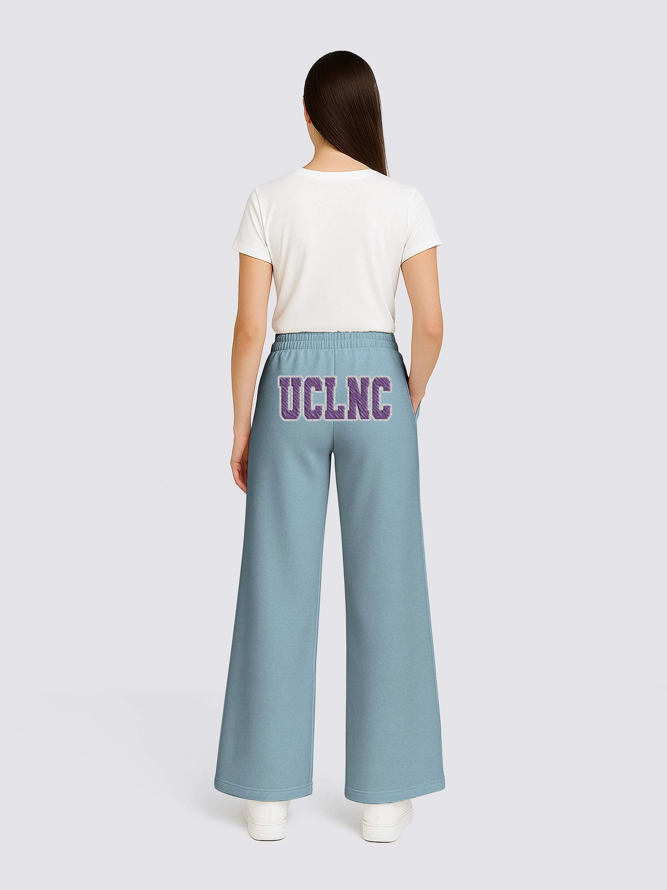 UCL Netball Wide-Leg Varsity Joggers - Image 2