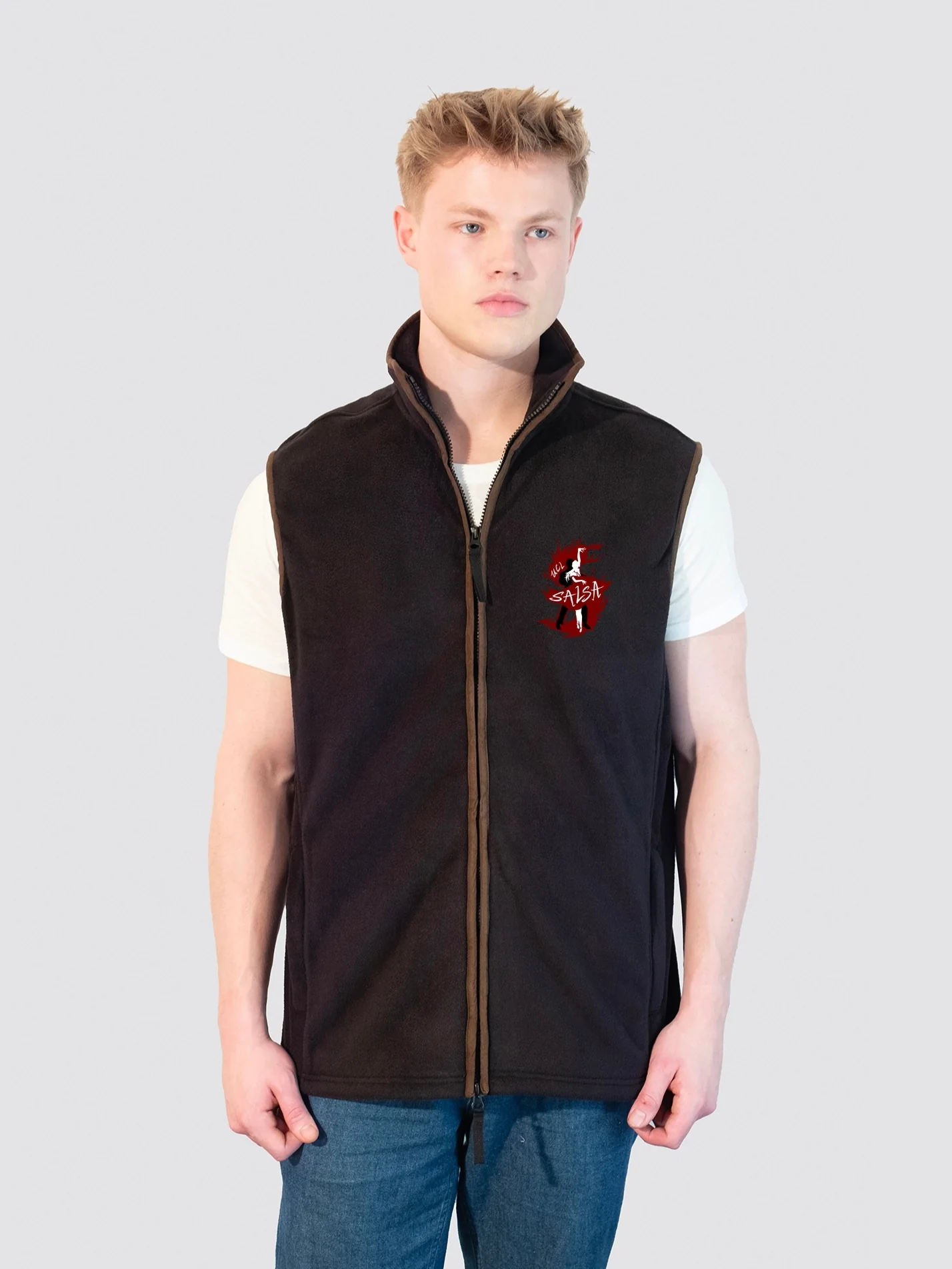 UCL Salsa Men's Heritage Gilet Fleece - Image 3