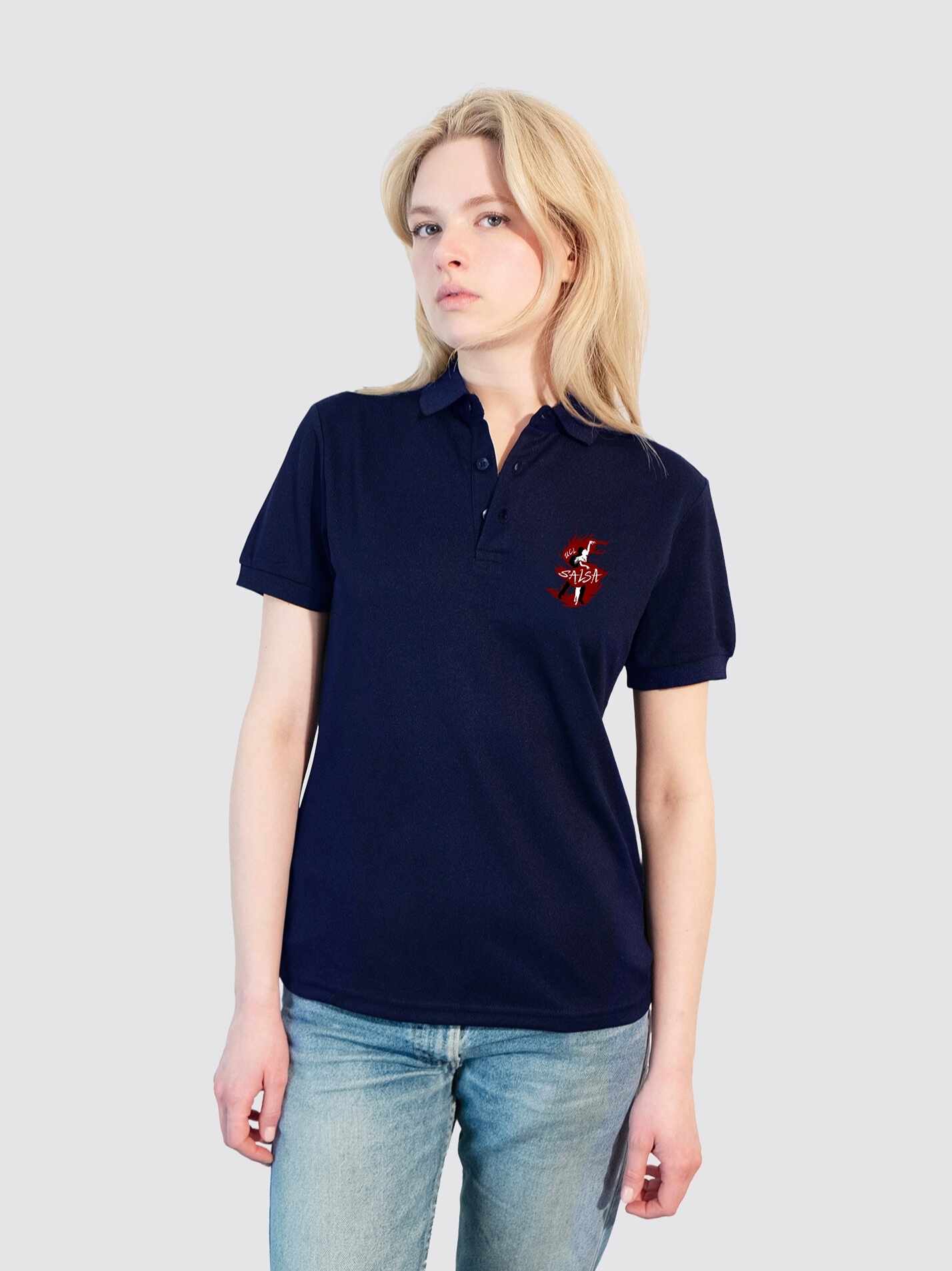 UCL Salsa Sustainable Ladies Polo Shirt - Image 3