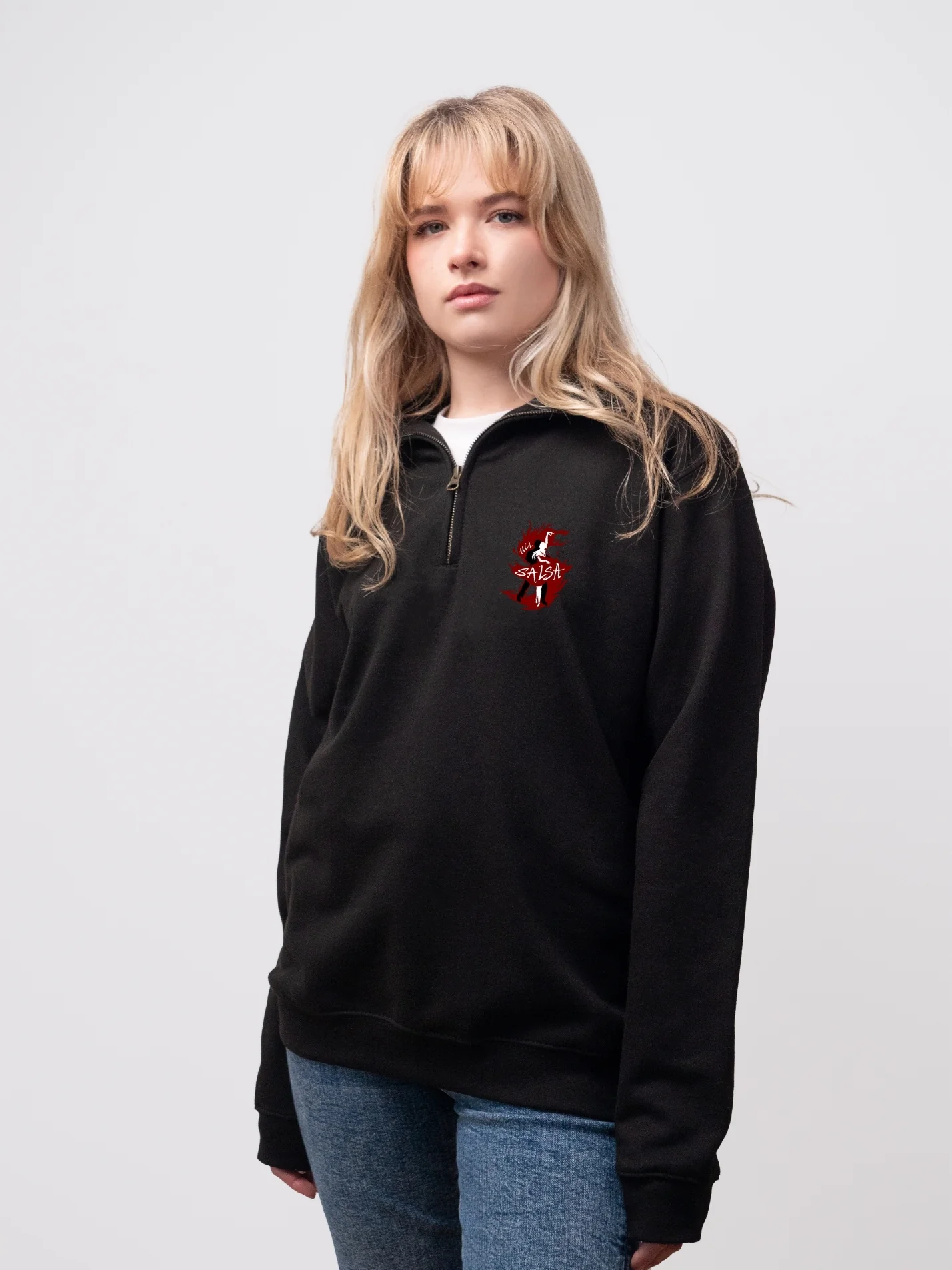 UCL Salsa Unisex 1/4 Zip Sweatshirt