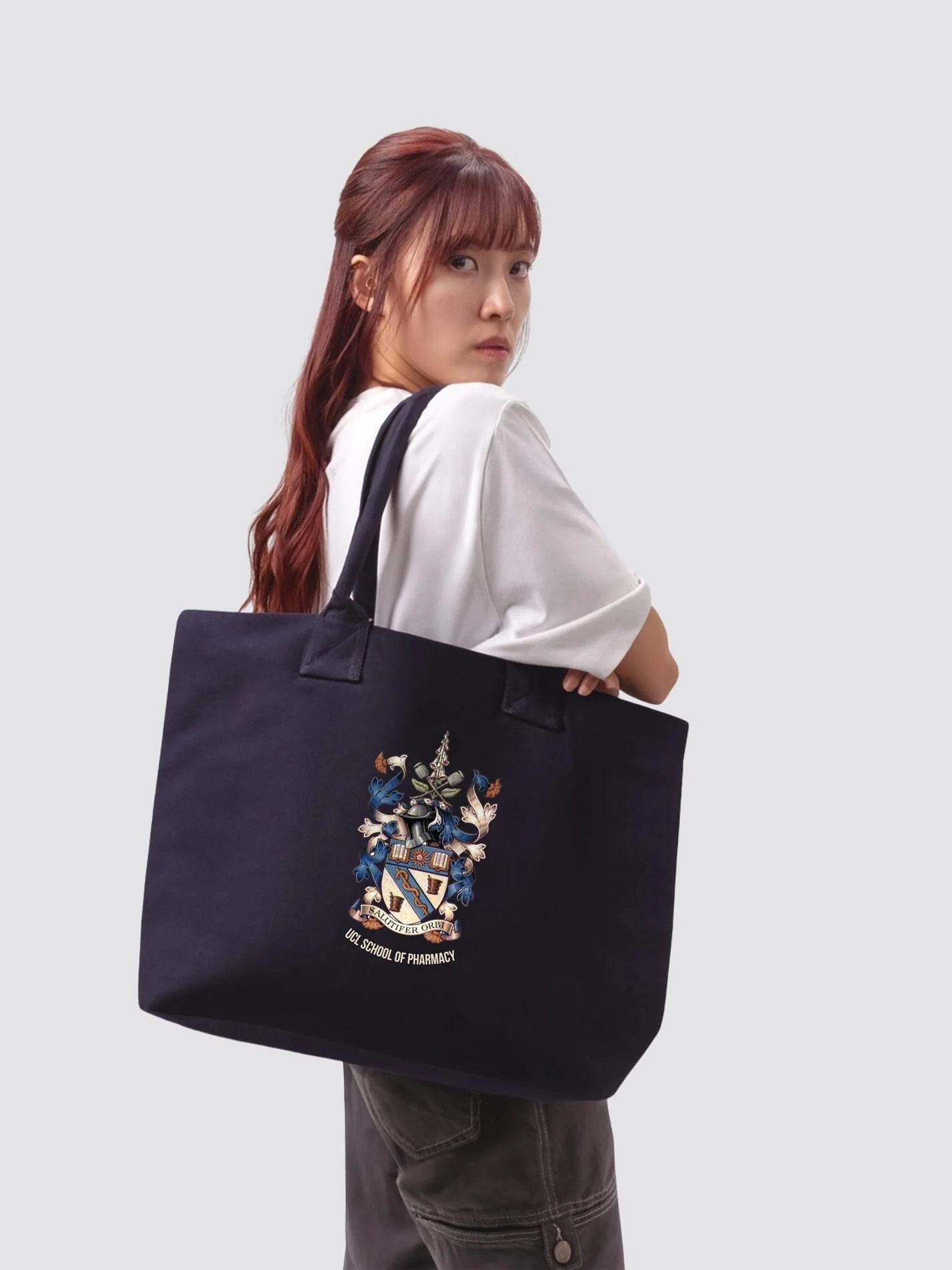 UCL School of Pharmacy Cotton Canvas Printed Shopper Bag