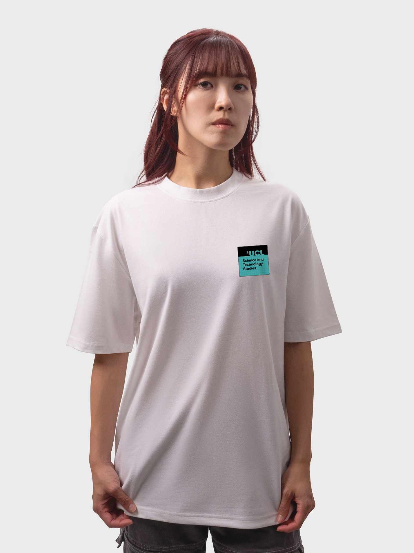 UCL Science and Technology Studies Department Unisex Heavy Oversized T-Shirt - Image 3