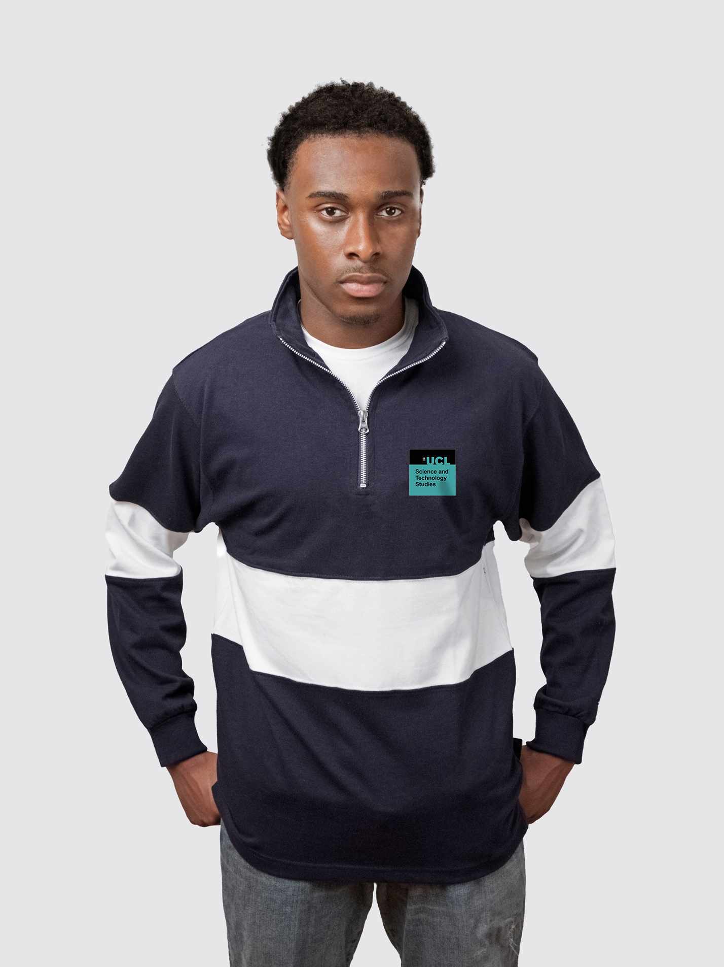 UCL Science and Technology Studies Department Unisex Panelled 1/4 Zip Sweatshirt