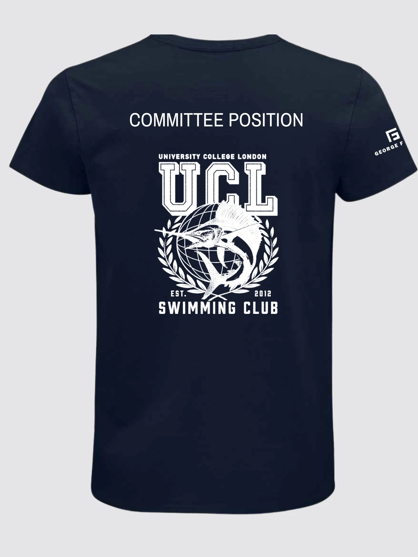 UCL Swimming Unisex Organic Cotton T-Shirt - Image 5