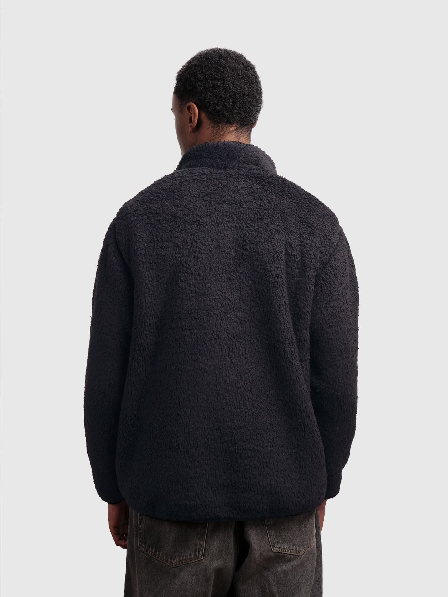 UCL Ukrainian Society Unisex Sherpa Fleece Zipped Jacket - Image 6