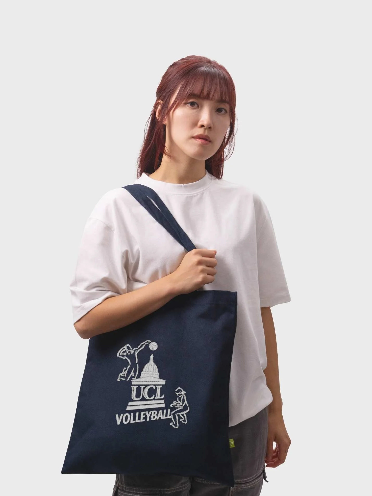 UCL Volleyball Organic Cotton Printed Tote Bag