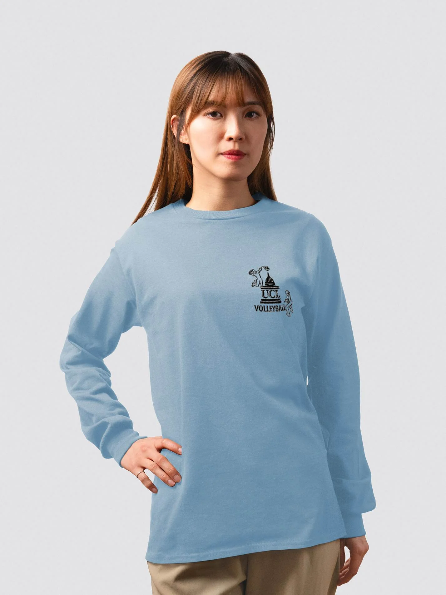 UCL Volleyball Unisex Cotton Long Sleeve T-Shirt - Image 4