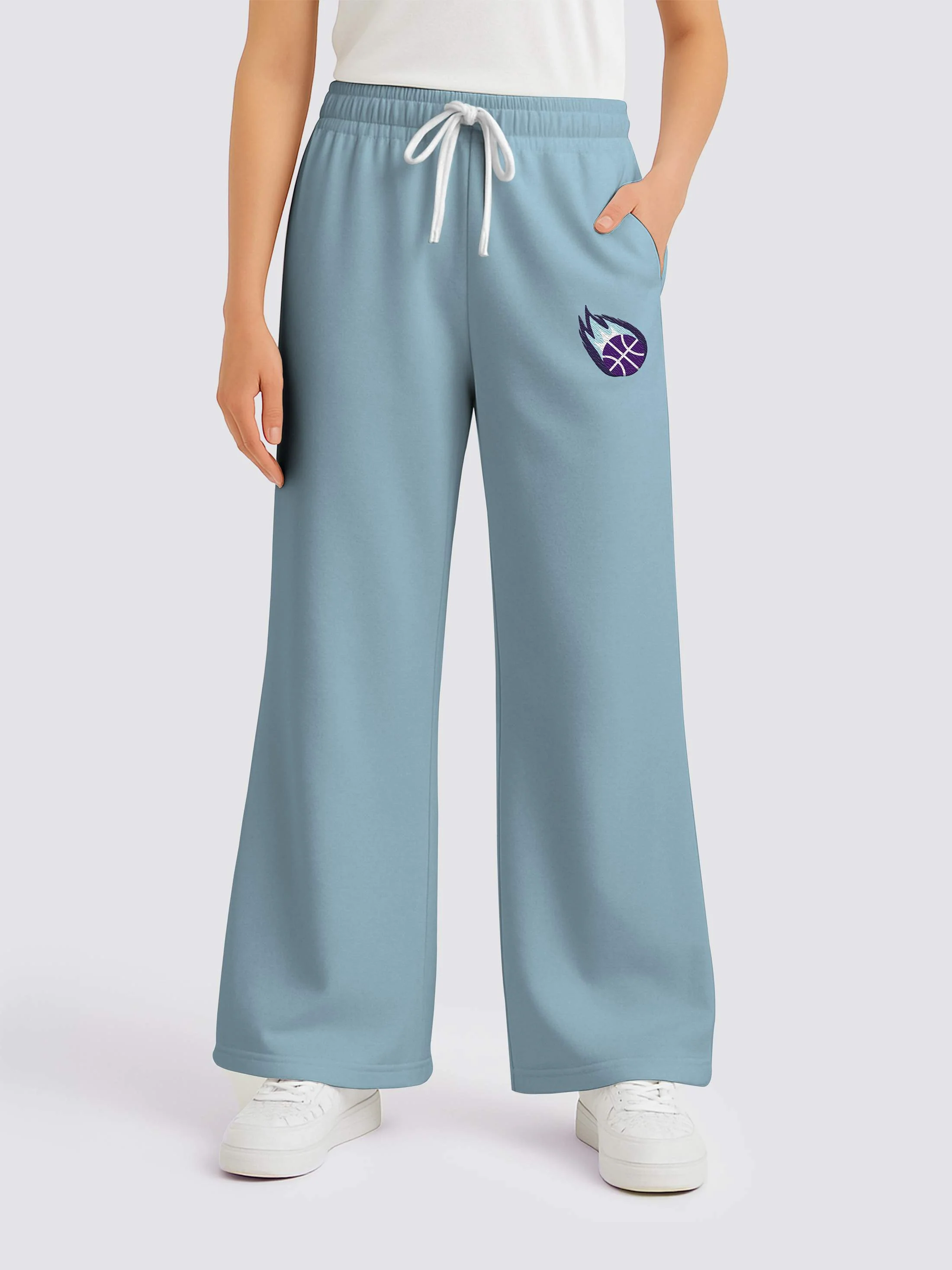 UCL Women's Basketball Varsity Wide-Leg Jogger