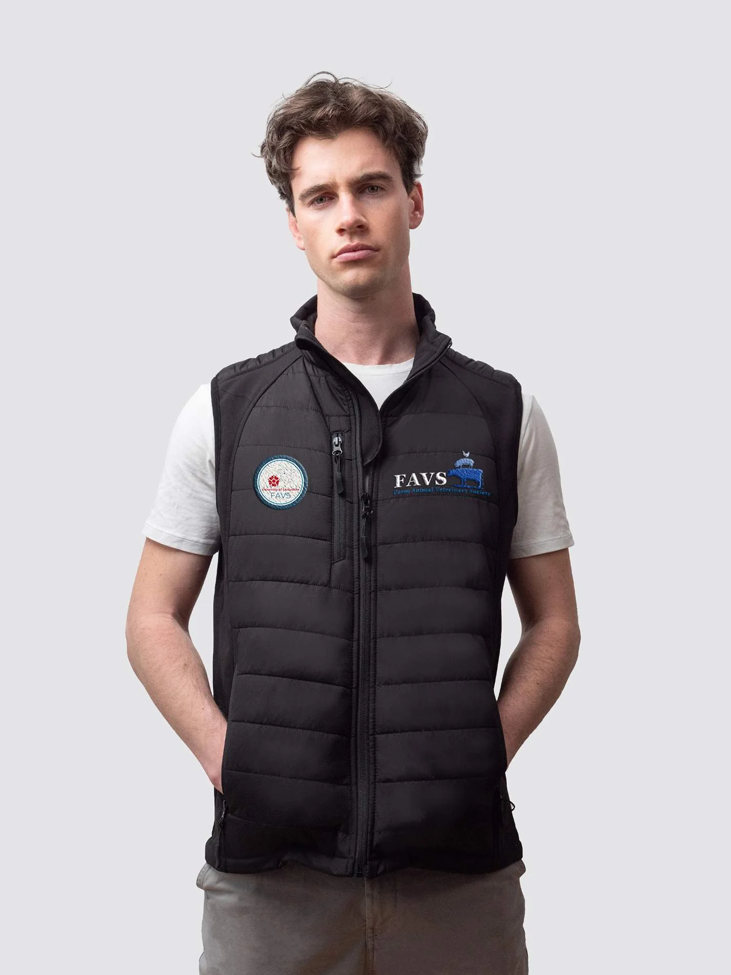 UCLAN FAVS Sustainable Unisex Gilet Puffer - Image 2