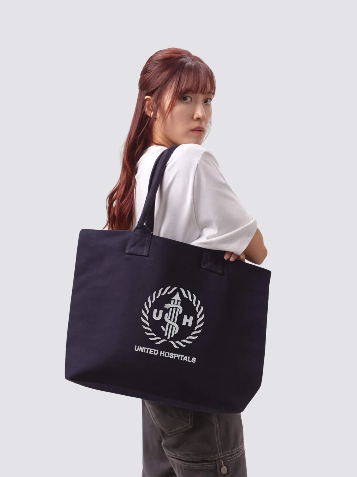 United Hospitals Cotton Canvas Printed Shopper Bag - Image 2
