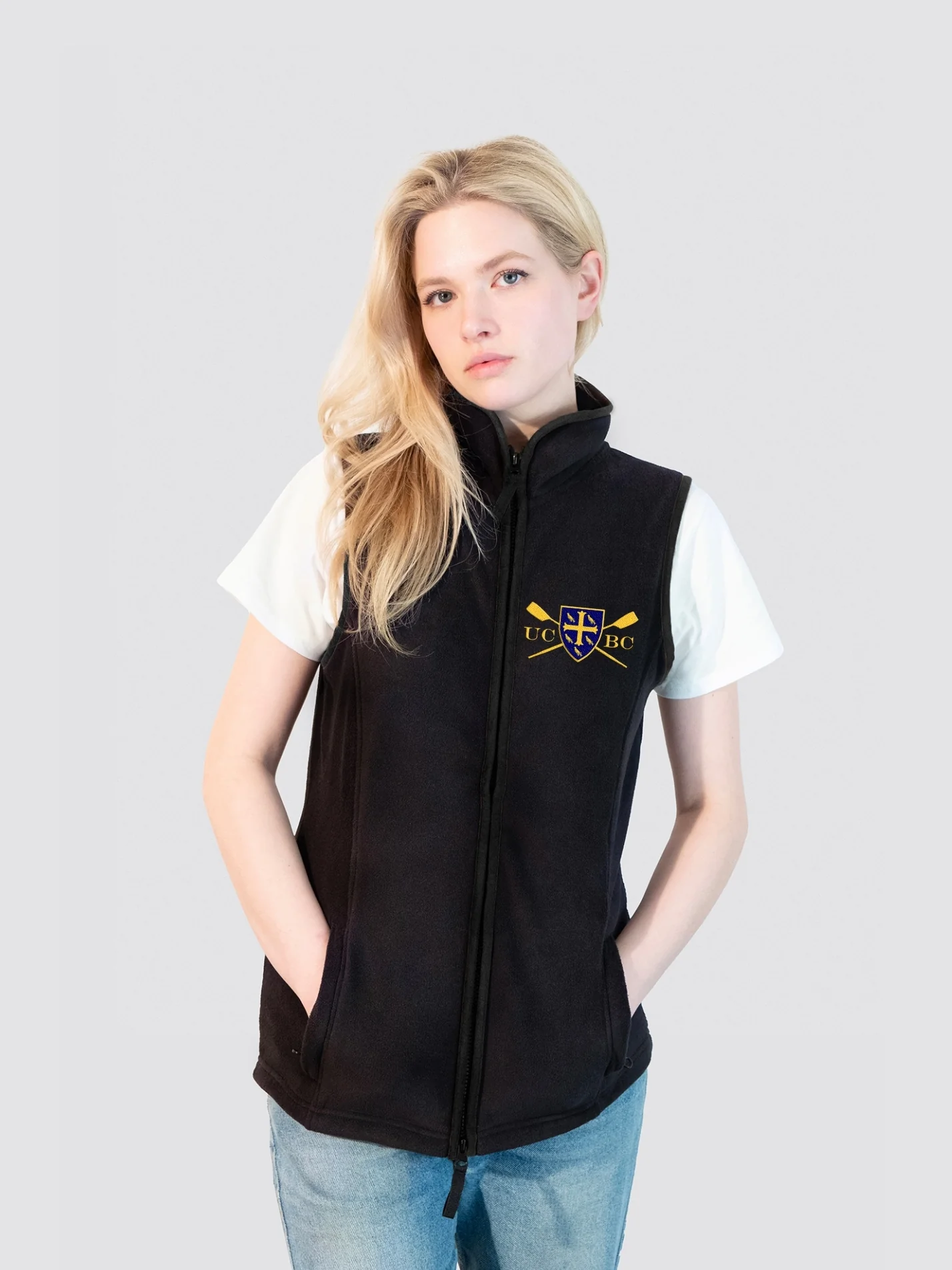 University College Boat Club, Oxford Ladies Heritage Gilet Fleece - Image 5