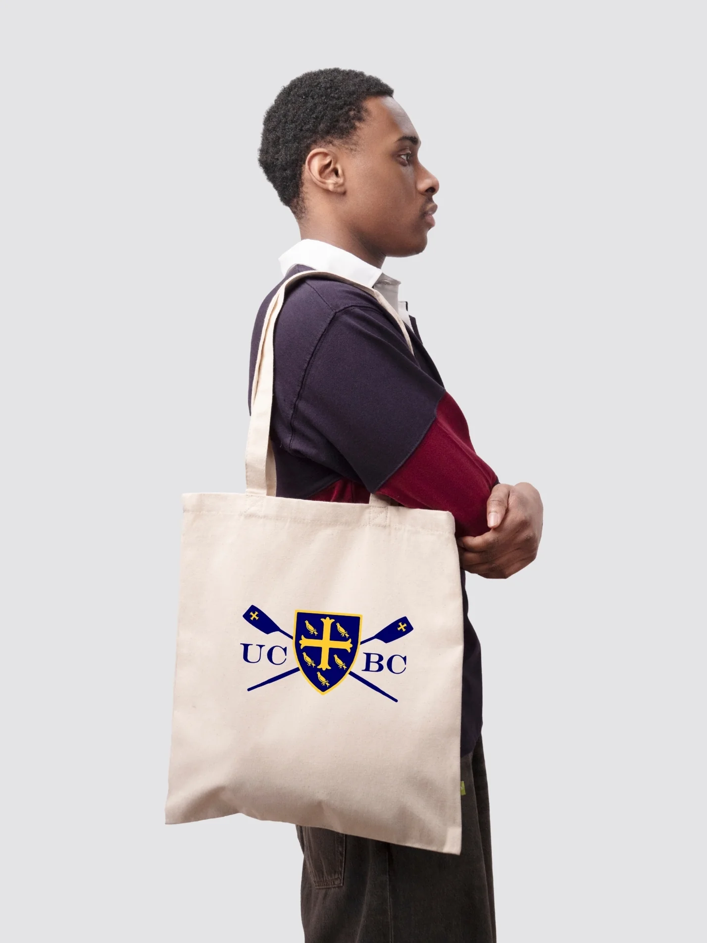 University College Boat Club, Oxford Organic Cotton Printed Tote Bag - Image 2