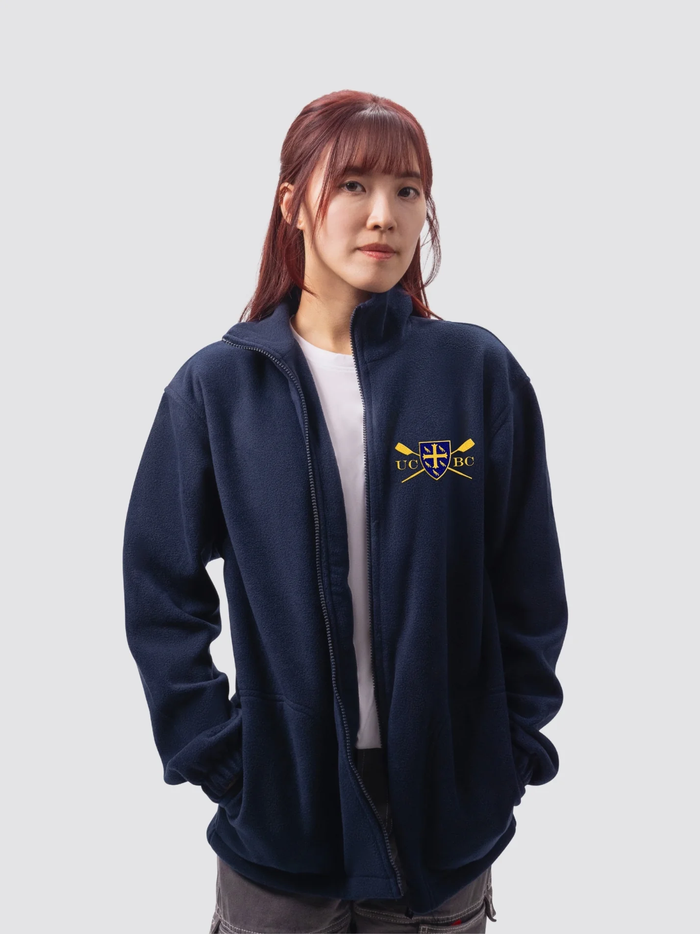 University College Boat Club, Oxford Unisex Polar Full Zip Fleece - Image 2