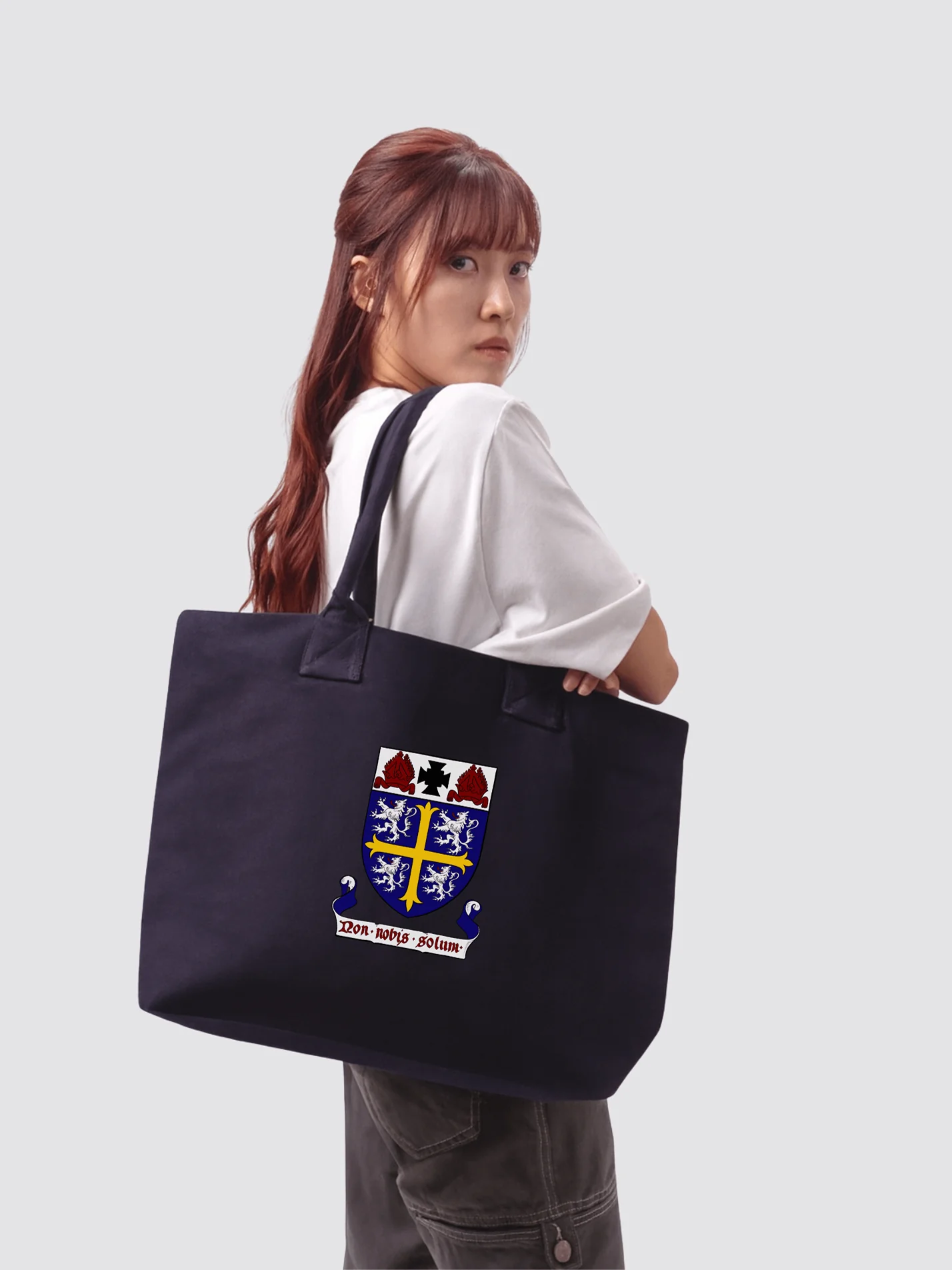University College Durham Cotton Canvas Printed Shopper Bag