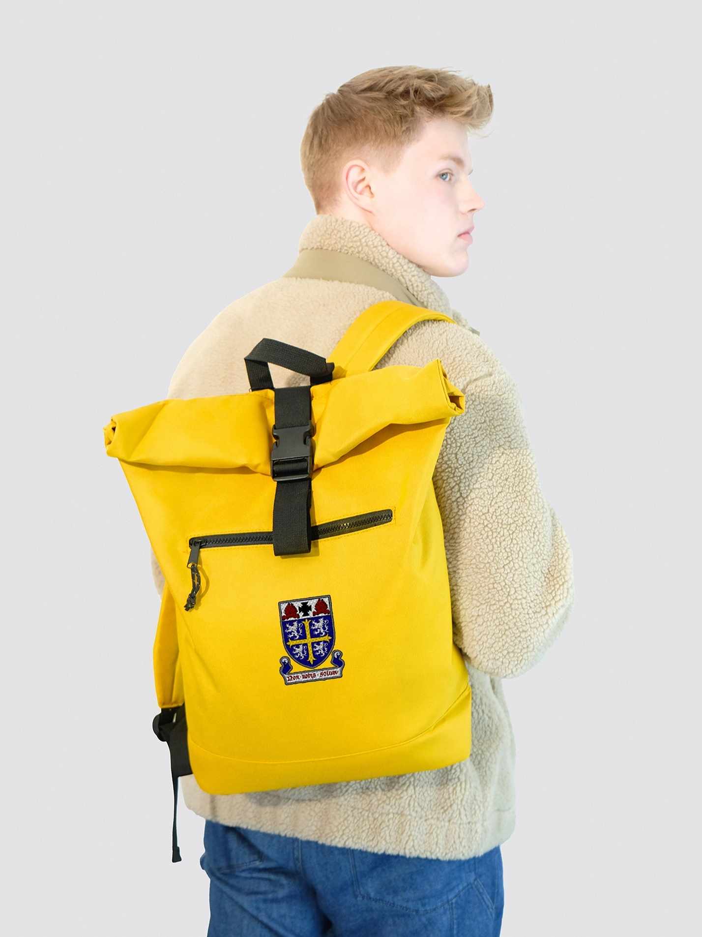 University College Durham Roll Top Backpack - Image 11