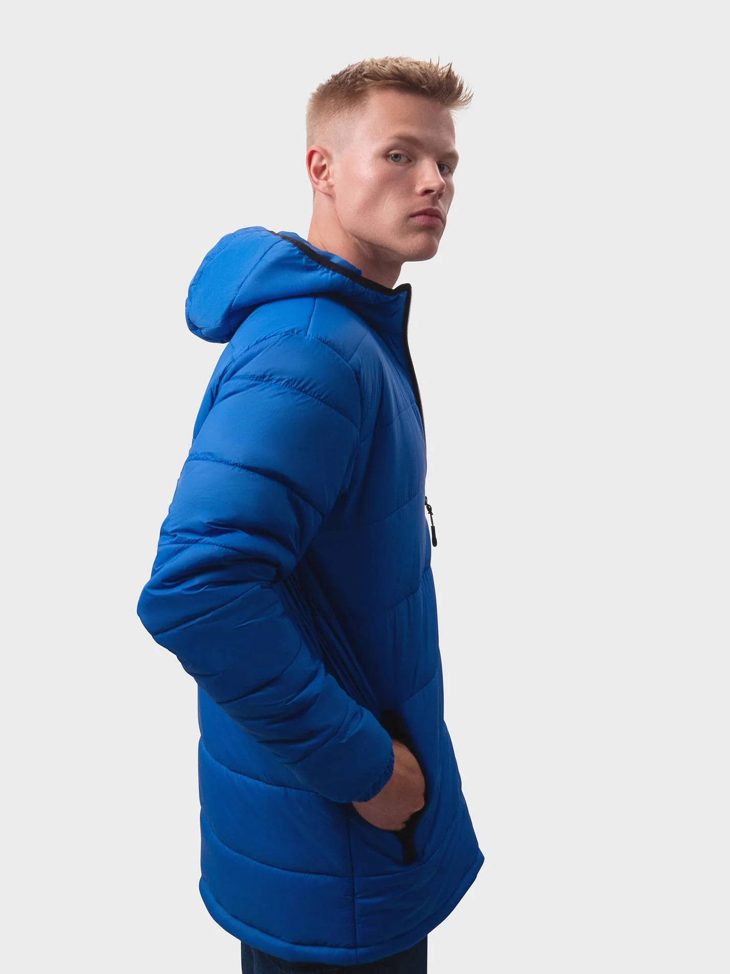 University College Durham Sustainable Unisex Hooded Puffer Jacket - Image 9