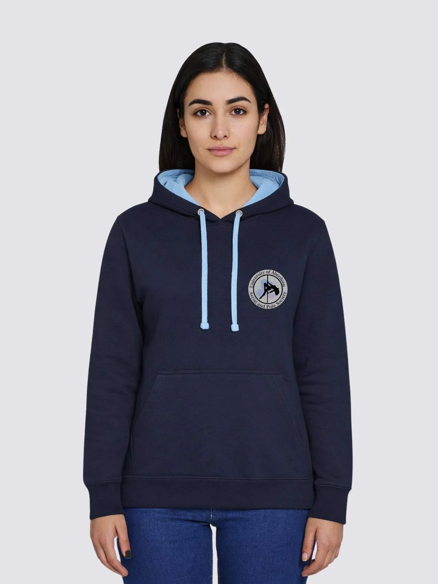 University of Aberdeen Aerial and Pole Society Contrast Hoodie
