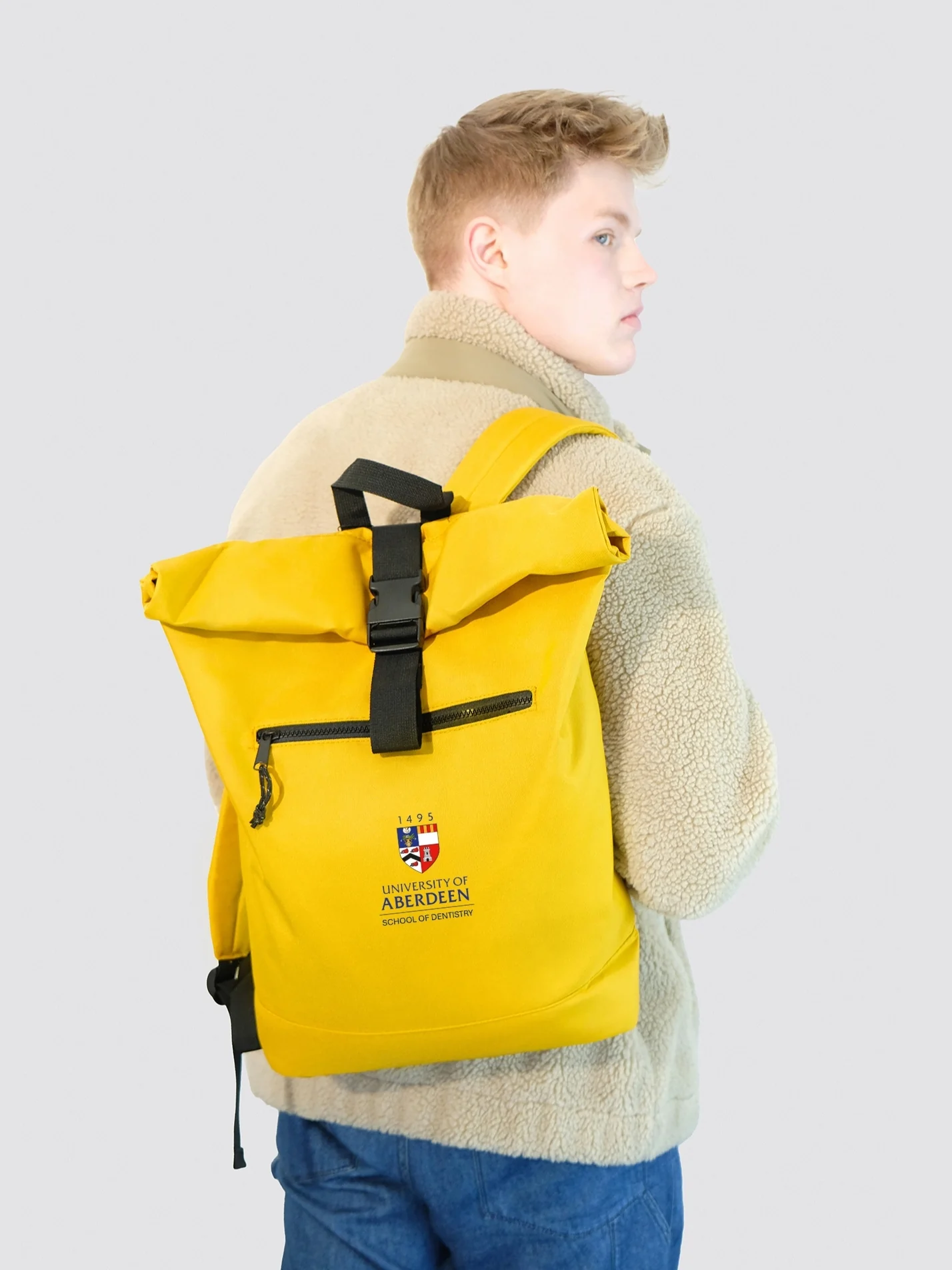 University of Aberdeen School of Dentistry Roll Top Backpack - Image 6