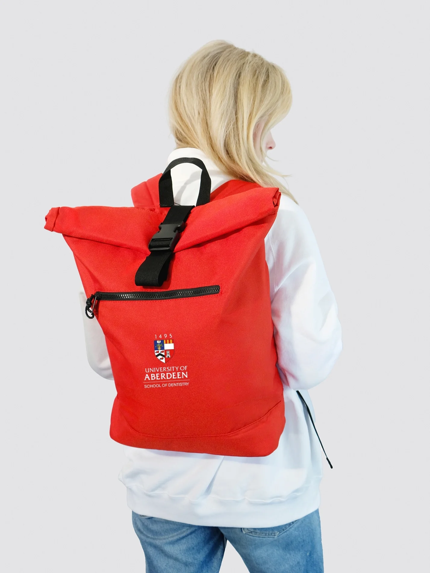 University of Aberdeen School of Dentistry Roll Top Backpack - Image 8