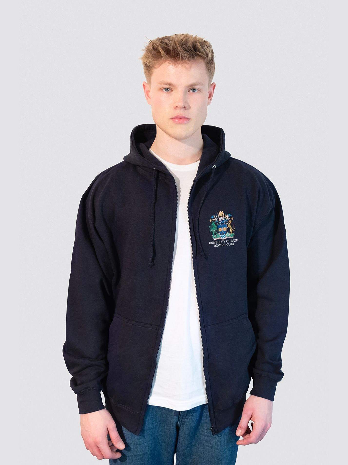 University of Bath Rowing Club Zip-Up Unisex Hoodie - Image 4