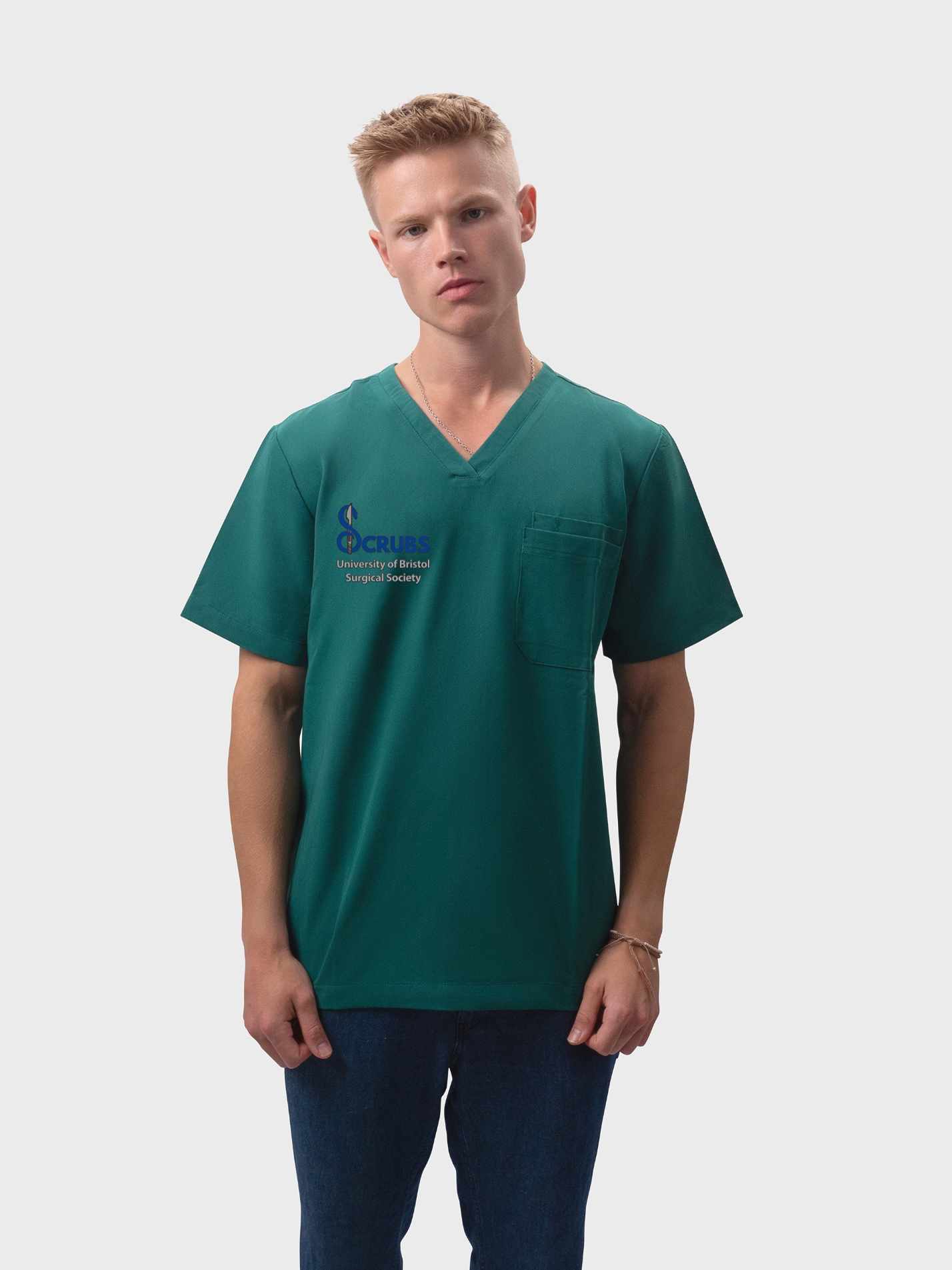 University of Bristol Surgical Society Men’s V-Neck Tunic - Image 3