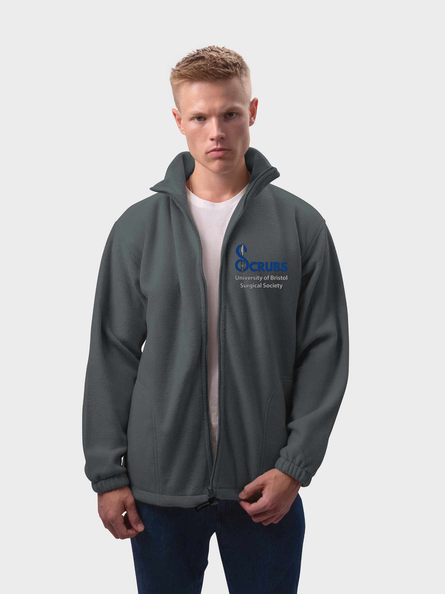 University of Bristol Surgical Society Unisex Polar Full Zip Fleece - Image 7
