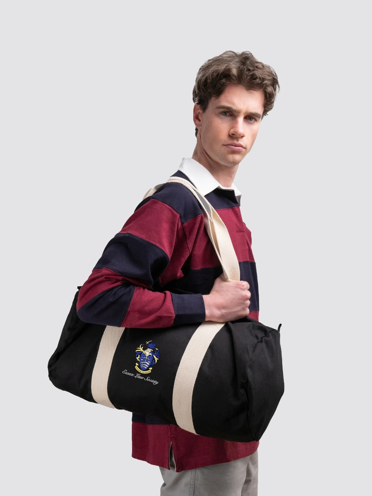 University of Essex Law Society Organic Cotton Canvas Barrel Bag