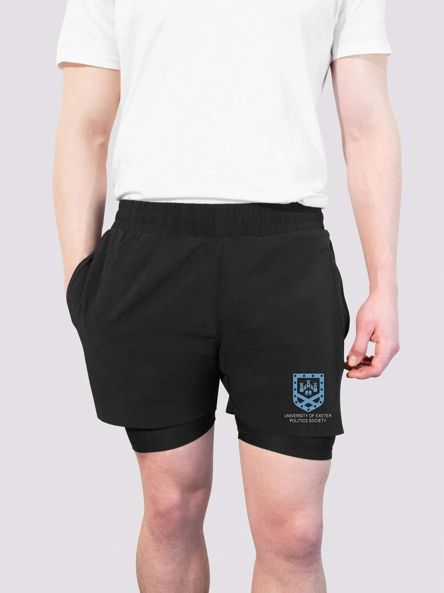 University of Exeter Politics Society Men's Dual Layer Sports Shorts