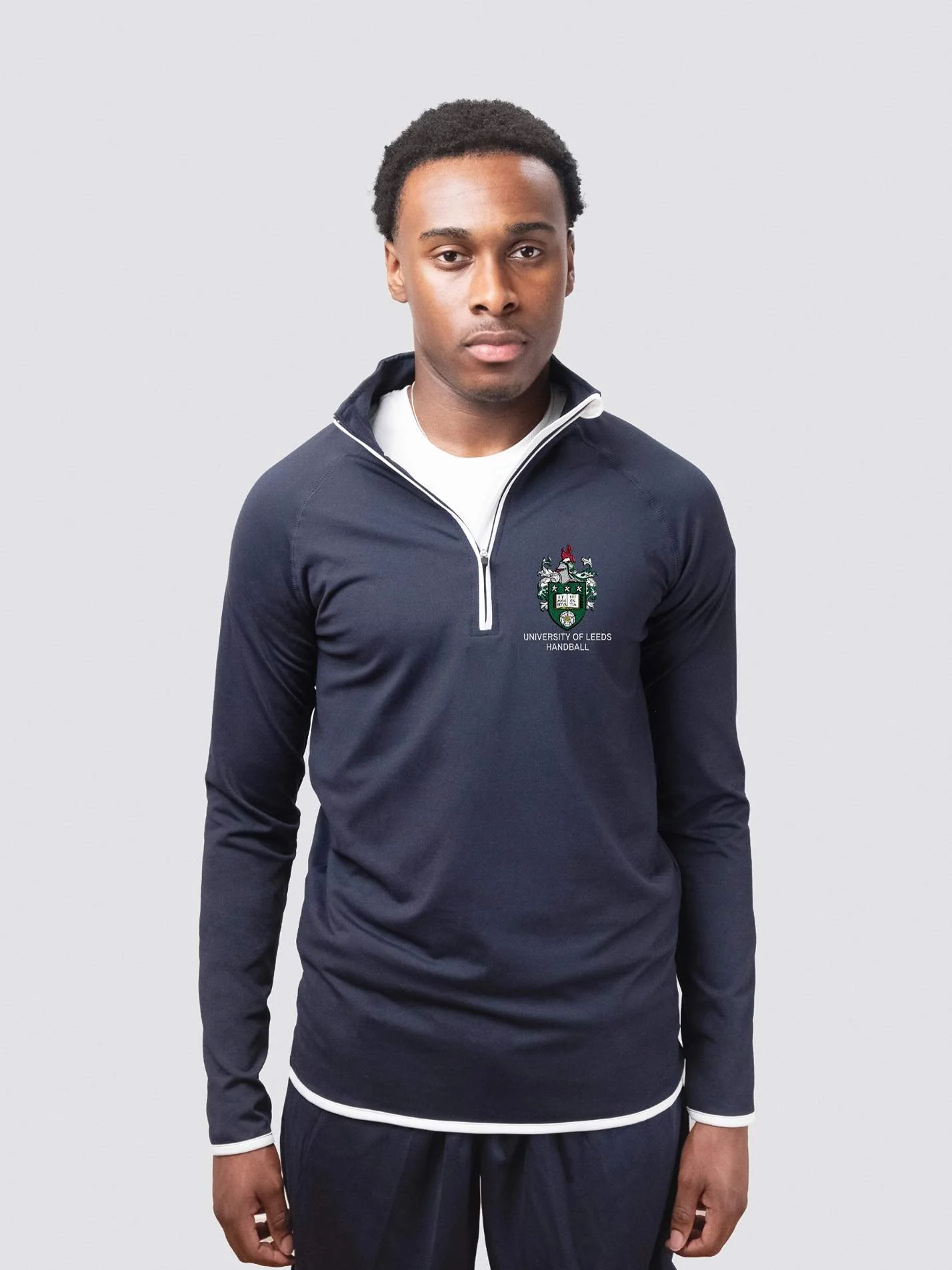 University of Leeds Handball Men's Performance 1/4 Zip Sweatshirt