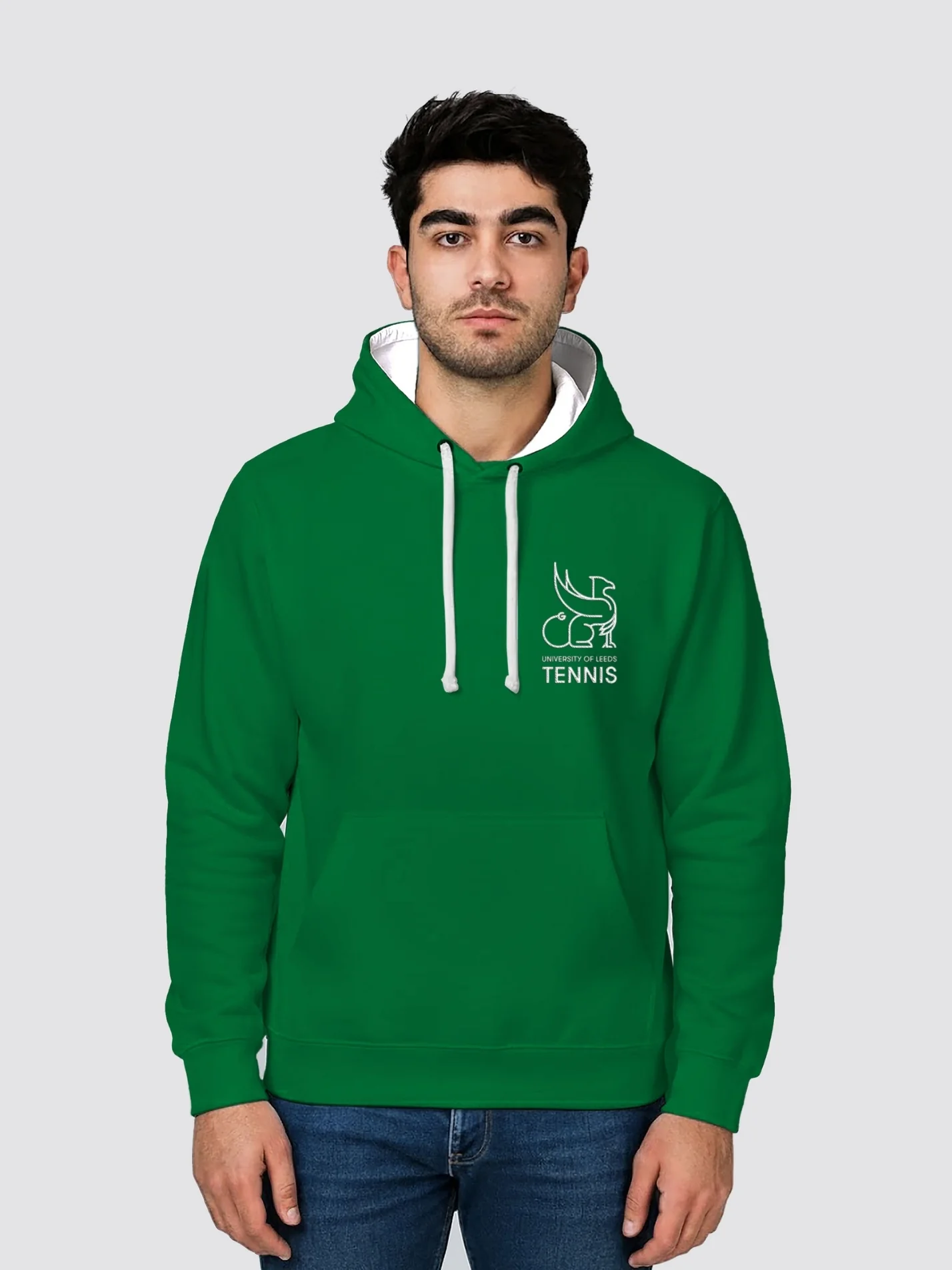 University of Leeds Tennis Club Contrast Hoodie - Image 4