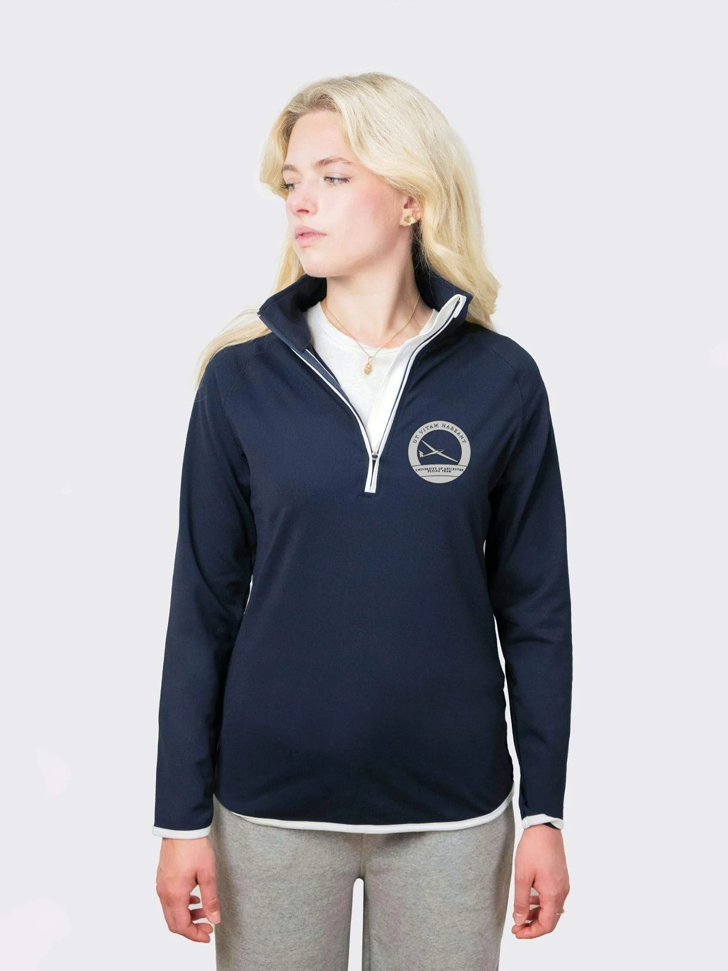 University of Leicester Flying Team Ladies Performance 1/4 Zip Sweatshirt