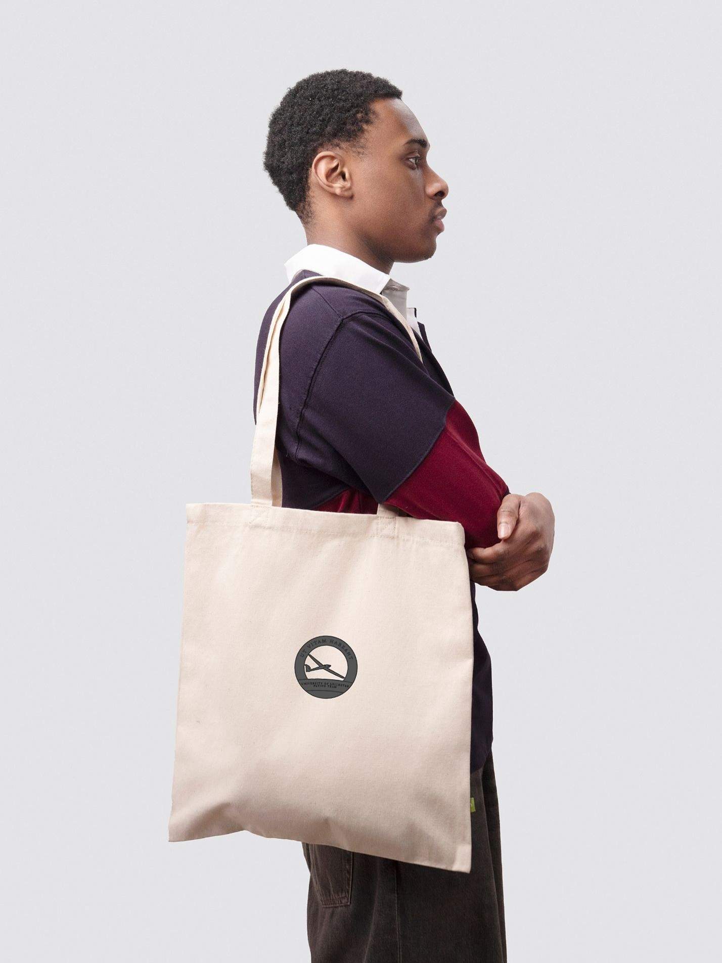 University of Leicester Flying Team Organic Cotton Printed Tote Bag