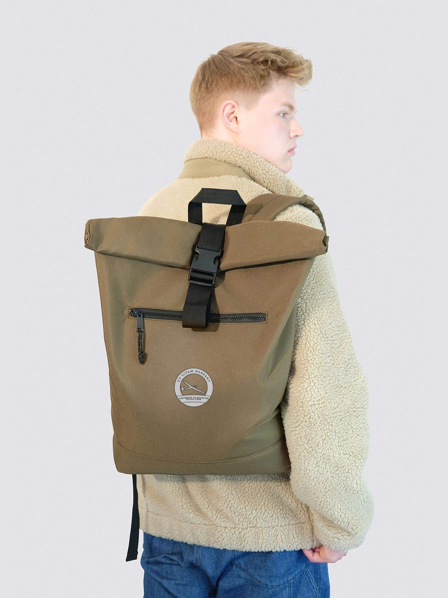 University of Leicester Flying Team Roll Top Backpack - Image 8