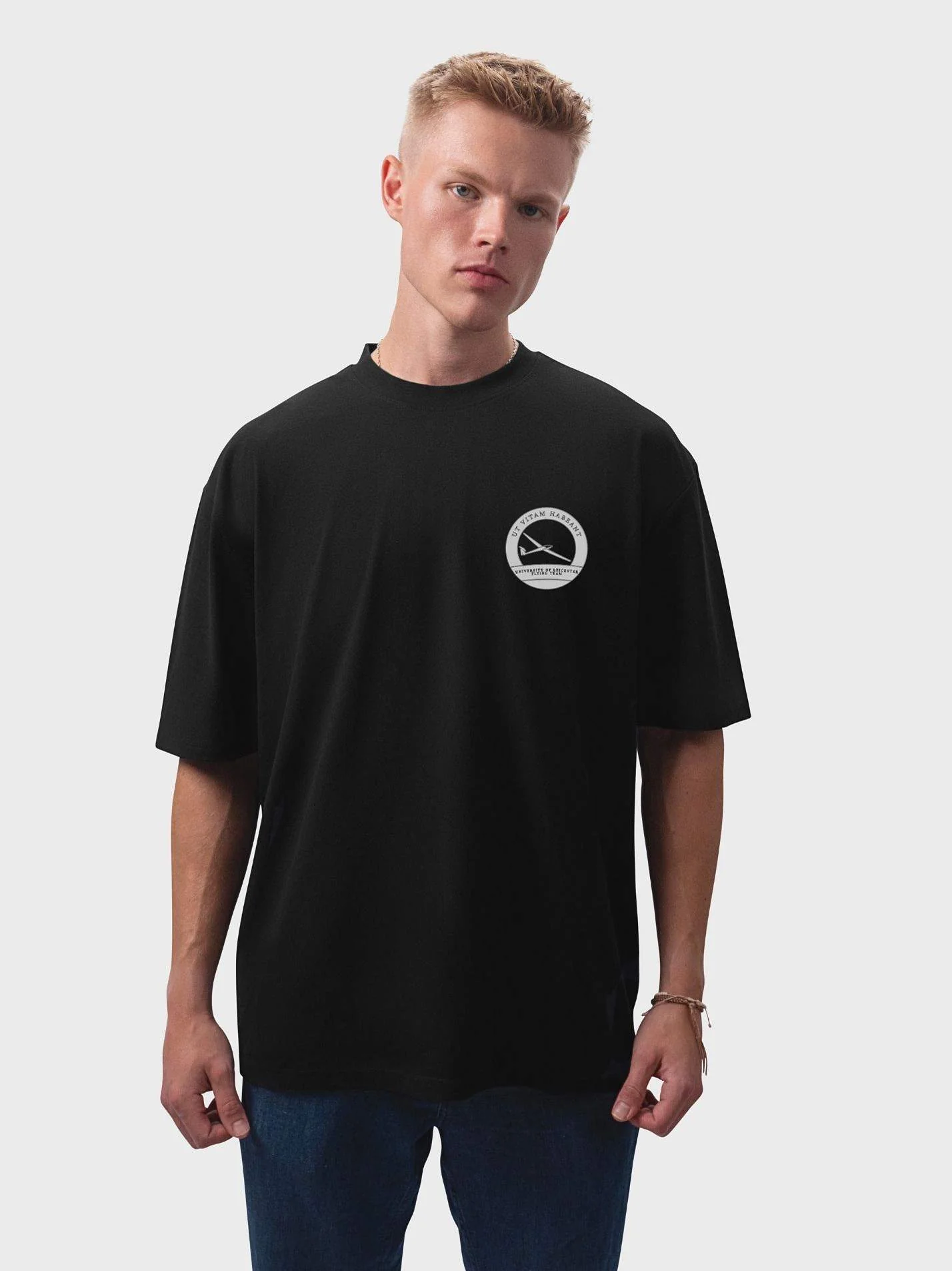University of Leicester Flying Team Unisex Heavy Oversized T-Shirt