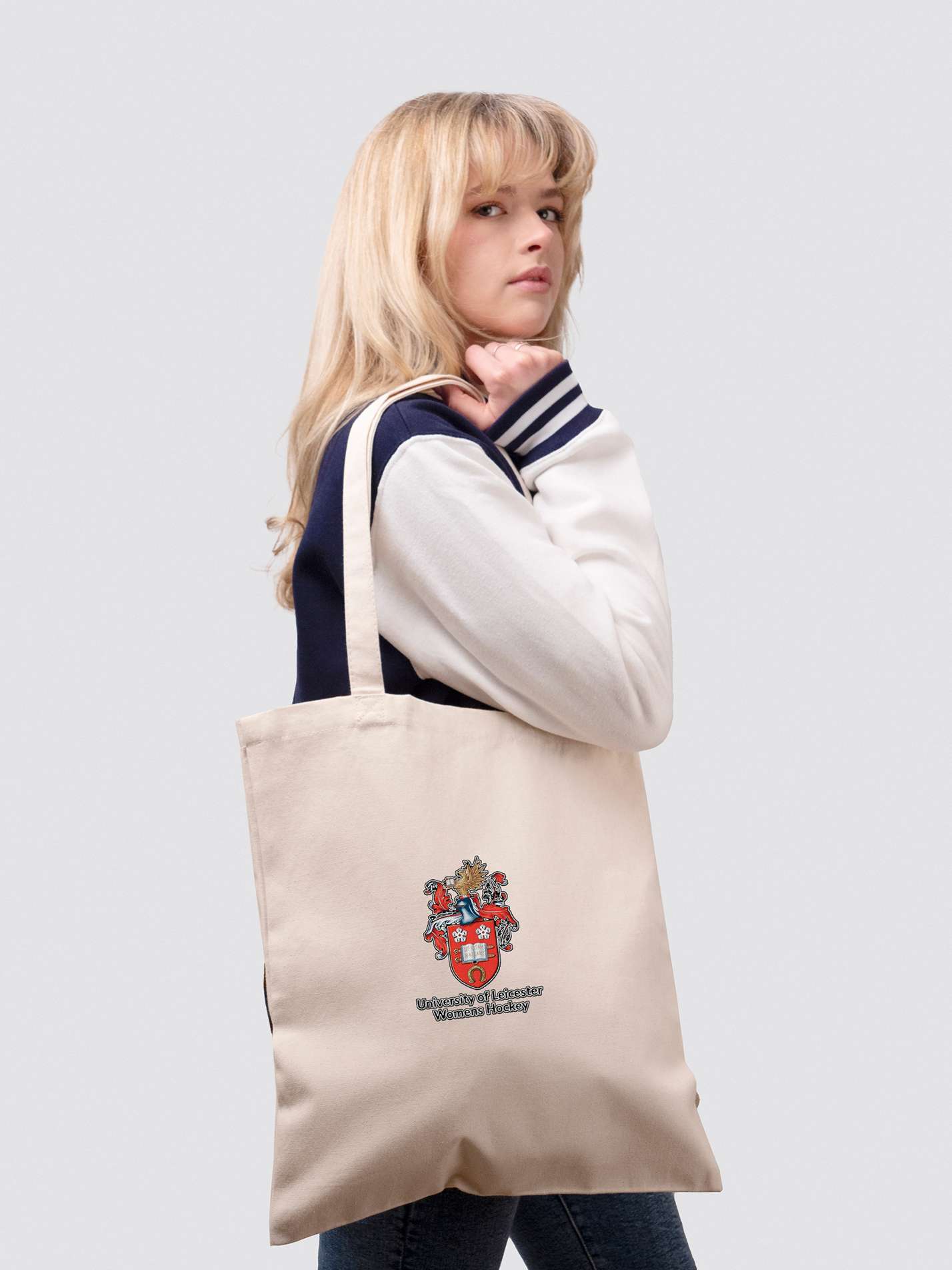 University of Leicester Women's Hockey Organic Cotton Tote Bag