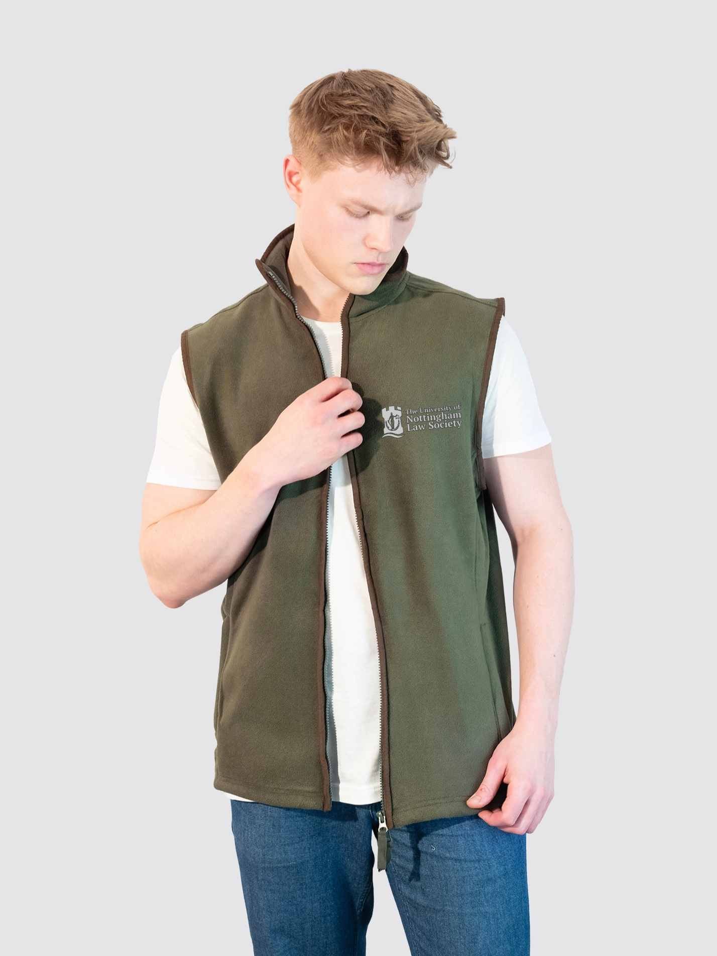 University of Nottingham Law Society Men's Heritage Gilet Fleece