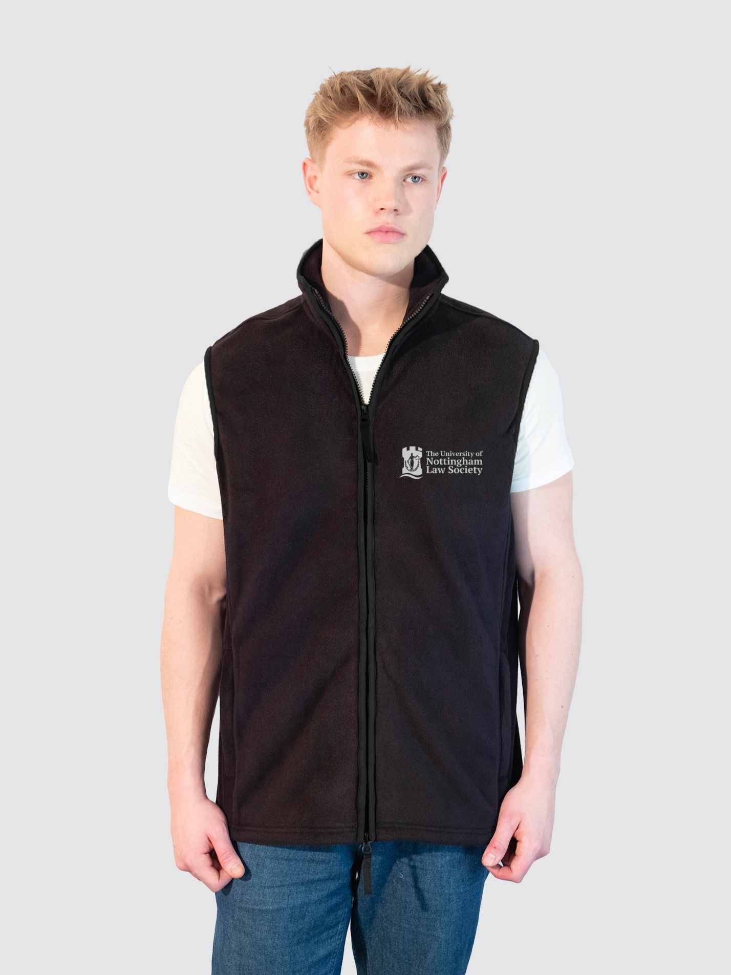 University of Nottingham Law Society Men's Heritage Gilet Fleece - Image 5