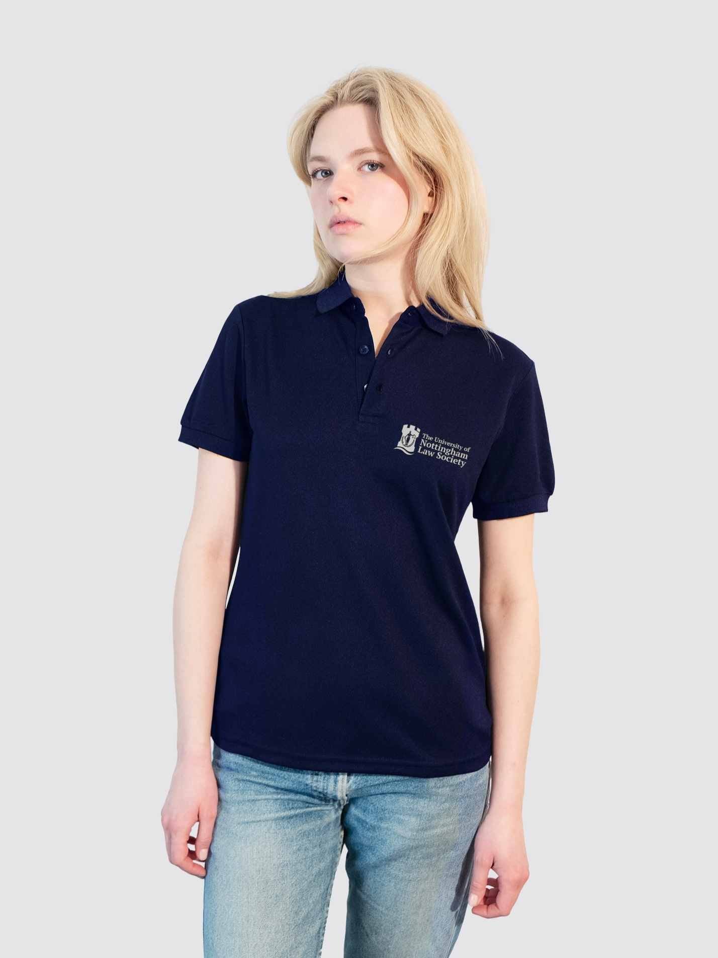 University of Nottingham Law Society Sustainable Ladies Polo Shirt - Image 3