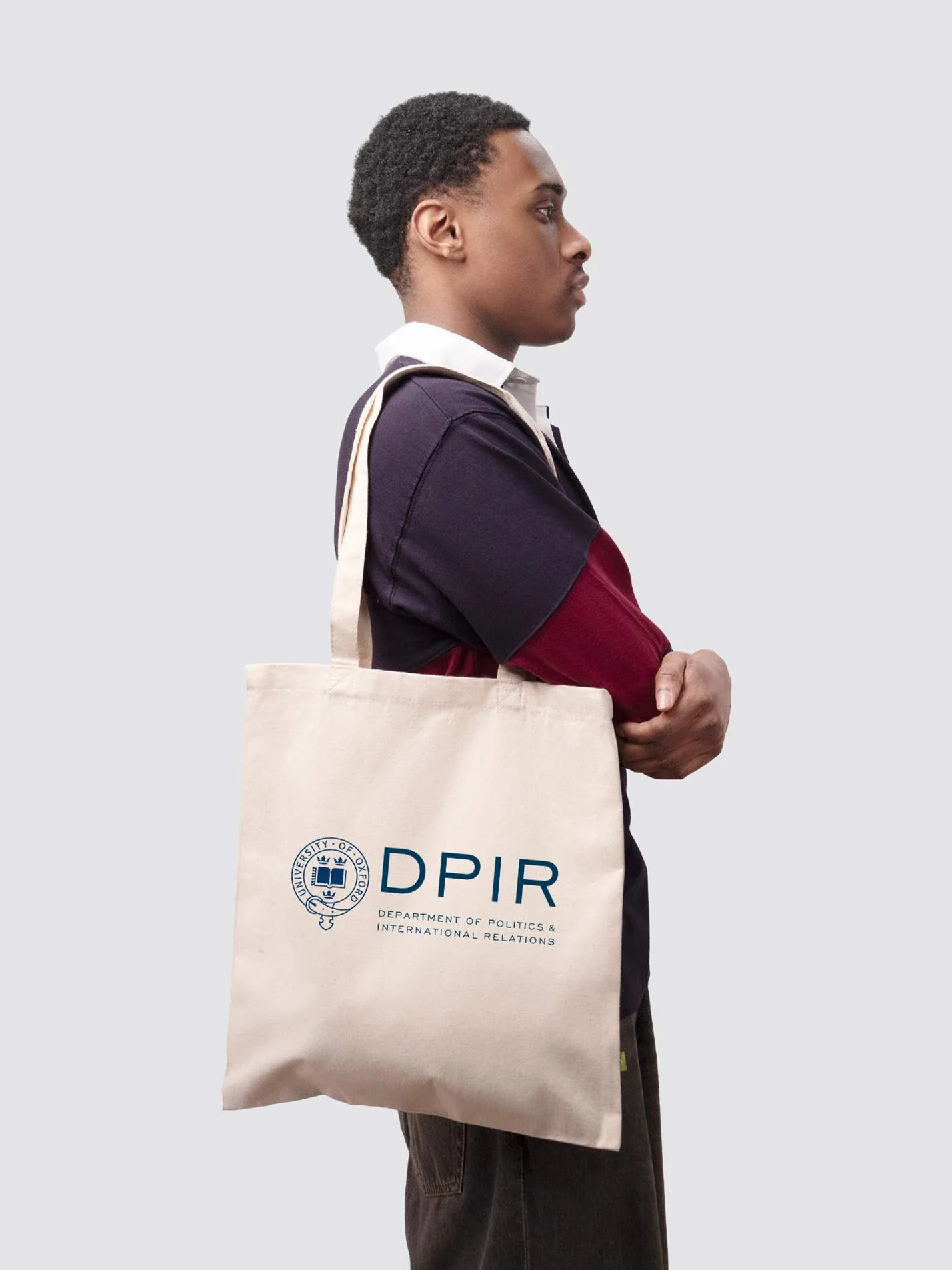 University of Oxford Department of Politics and International Relations Organic Cotton Printed Tote Bag