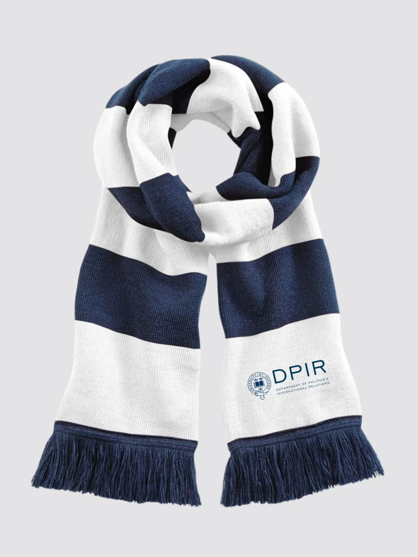 University of Oxford Department of Politics and International Relations Striped Scarf