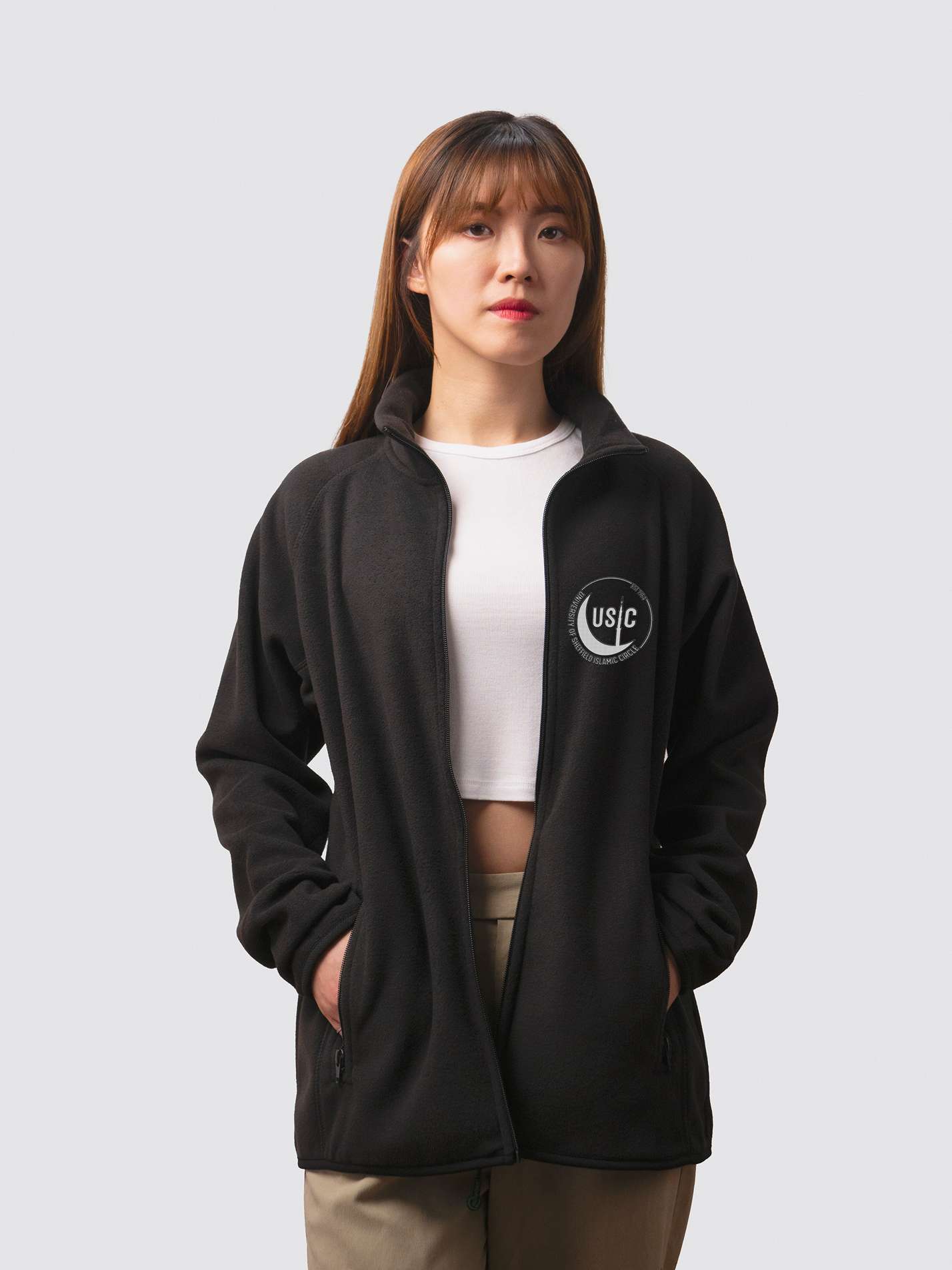 University of Sheffield Islamic Circle Sustainable Unisex Full Zip Fleece