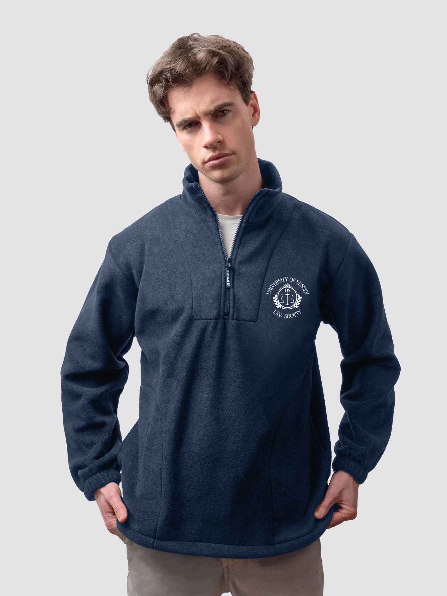 University of Sussex Law Society Unisex 1/4 Zip Fleece