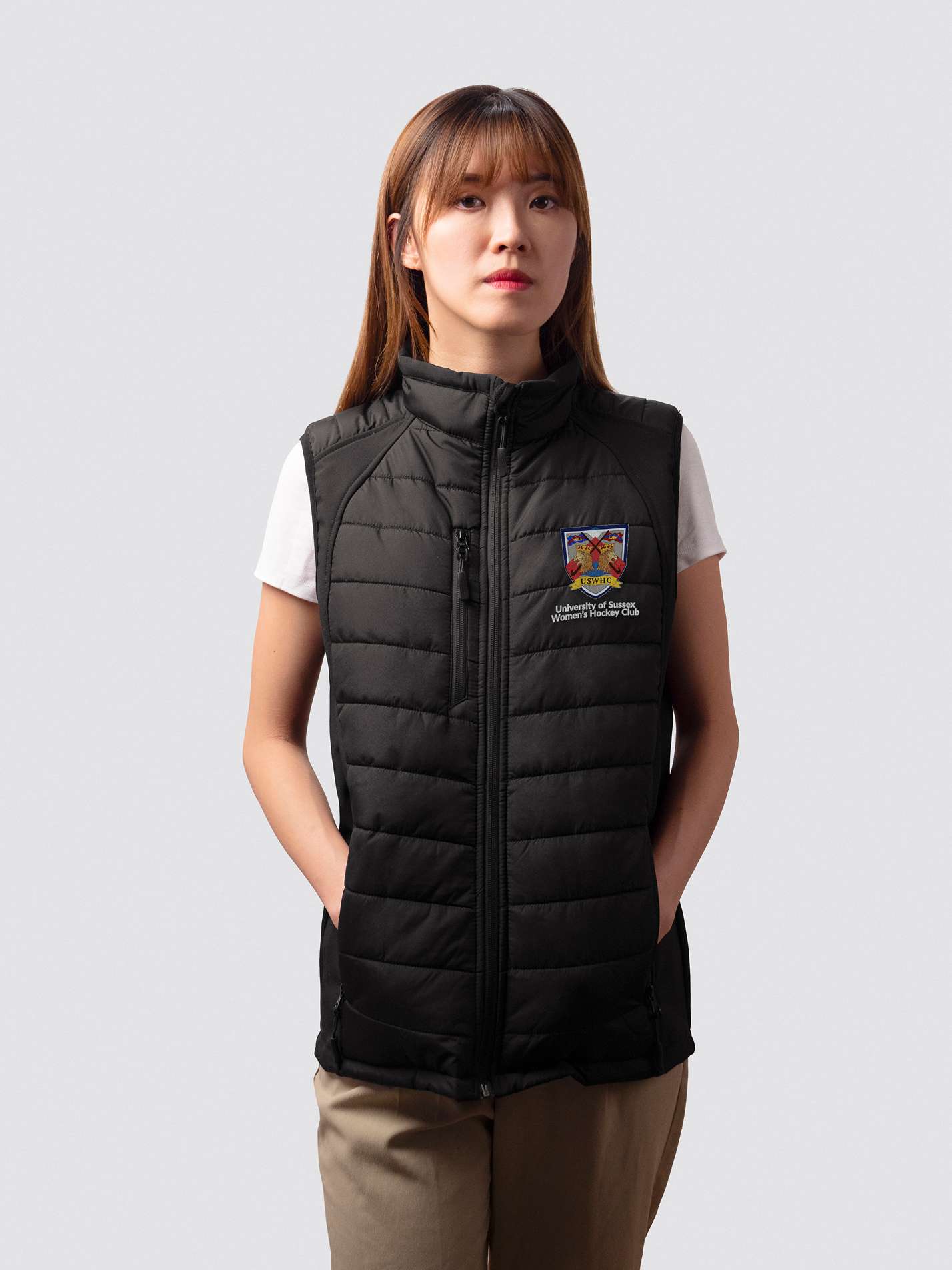 University of Sussex Women's Hockey Sustainable Gilet Puffer