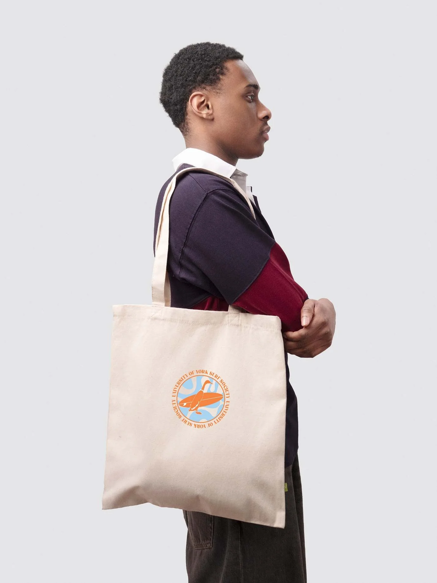 University of York Surf Society Organic Cotton Tote Bag